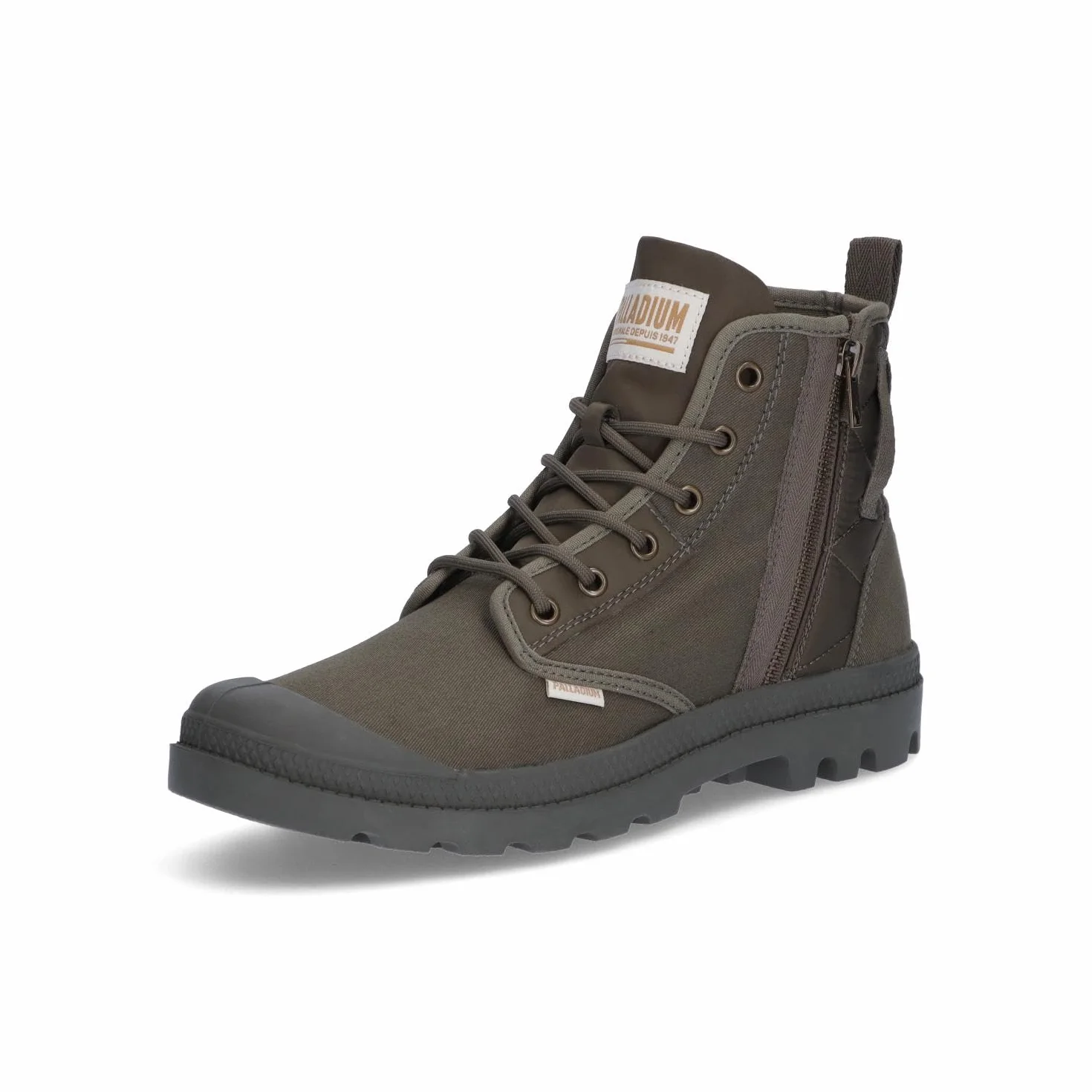 Palladium Męski Pampa Detroit Zip Boots, Olive Night, 43 EU