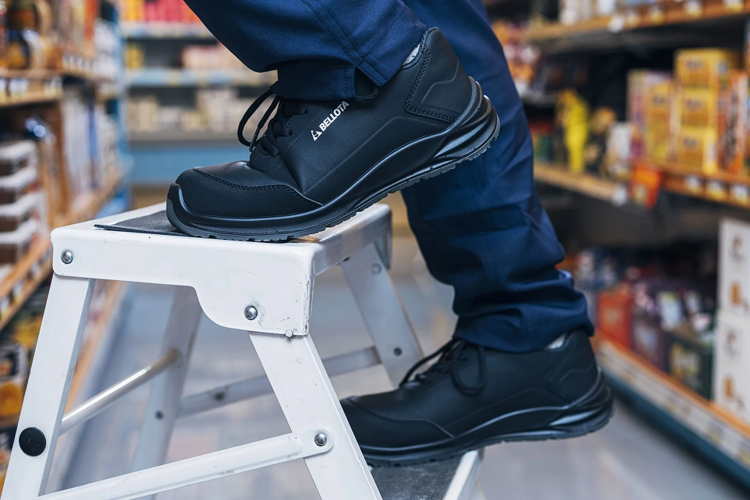 Bellota Damskie buty ochronne Flex Carbon Fem S3 / obuwie 073890s3 Industrial, czarny/biały, 5 UK, Czarny, biały