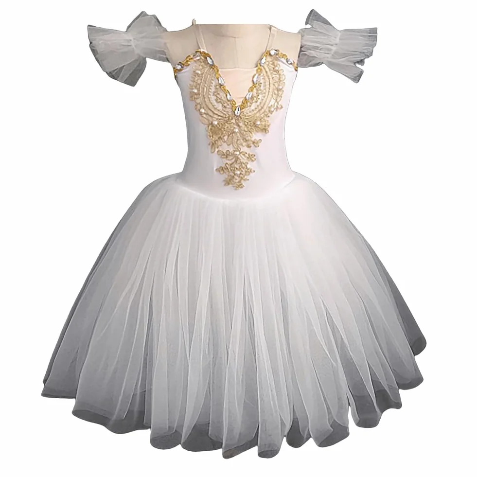 EFLALYHG Profesjonalna sukienka tutu dla dziewczynek, mały łabędź, sukienka taneczna, Halloween, tutu, naleśnikowa, balerina, sukienka na imprezę