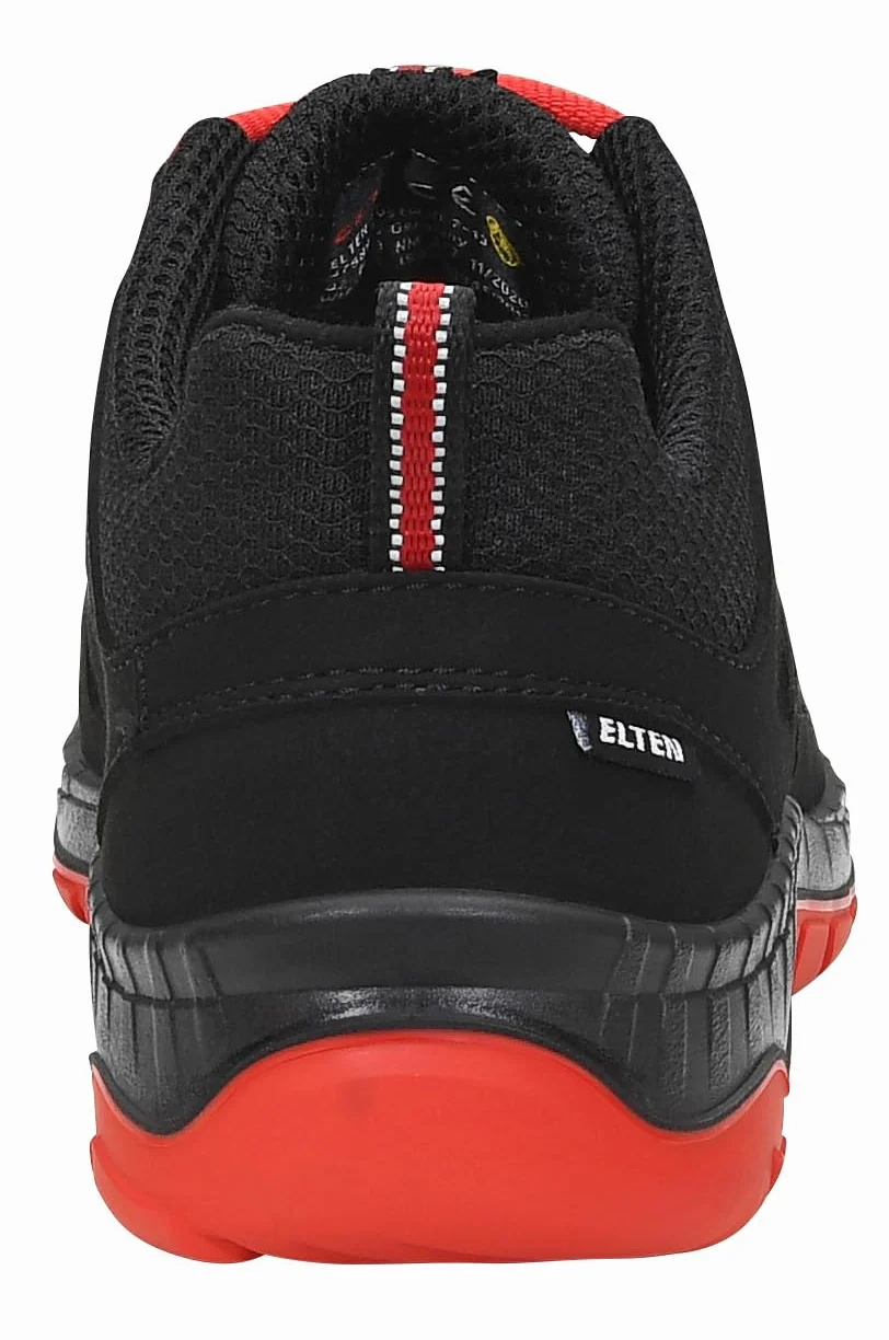 ELTEN Uniseks Elten Sicherheitsschuhe Maddox Black-red Low S3, Herren, Sportlich, Leicht, Schwarz/Rot, StahlkappeObuwie przemysłowe