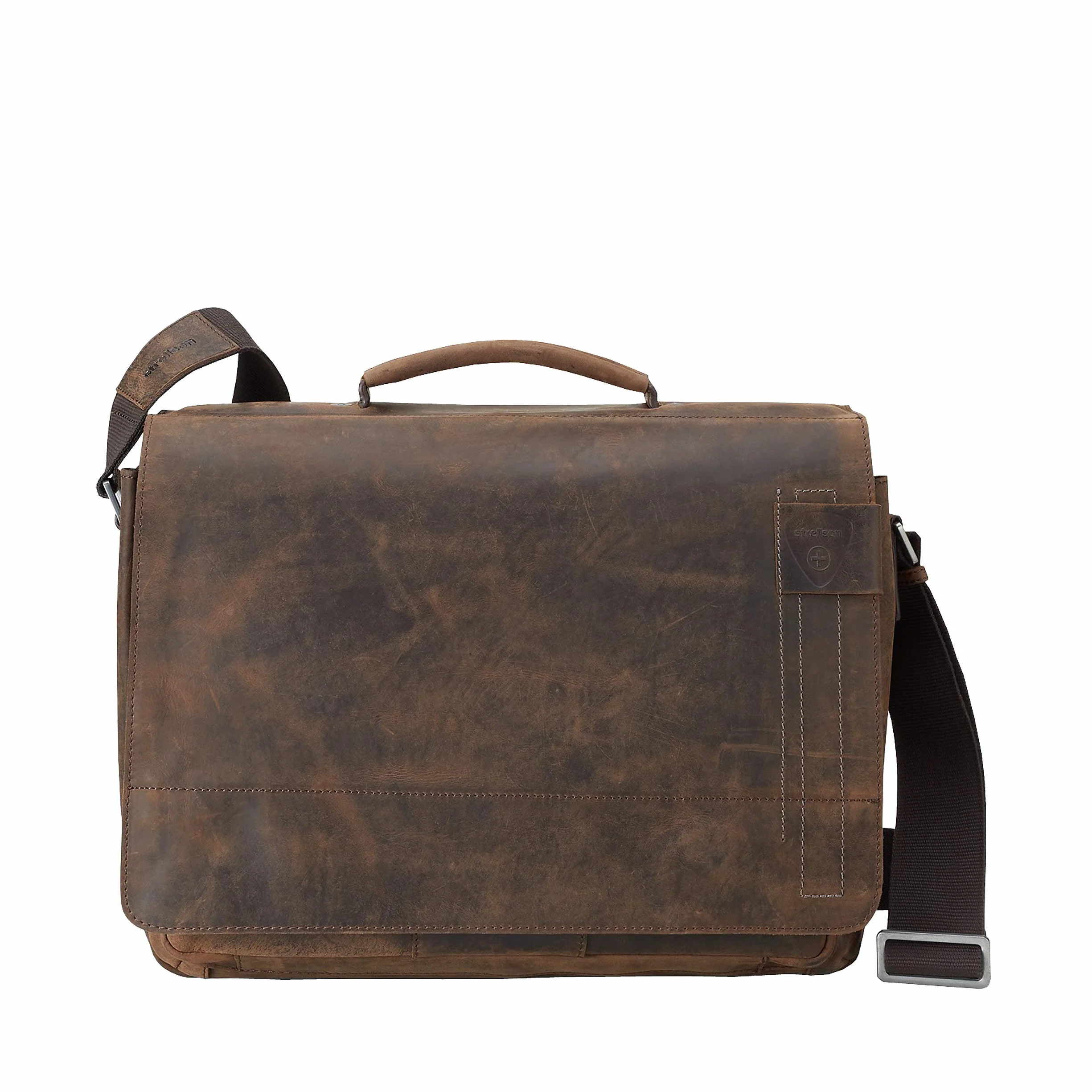 Strellson Richmond BriefBag XL 4010001260 męskie torby z uszami 41 x 33 x 16 cm (szer. x wys. x głęb.), brązowe (dark brown 702)