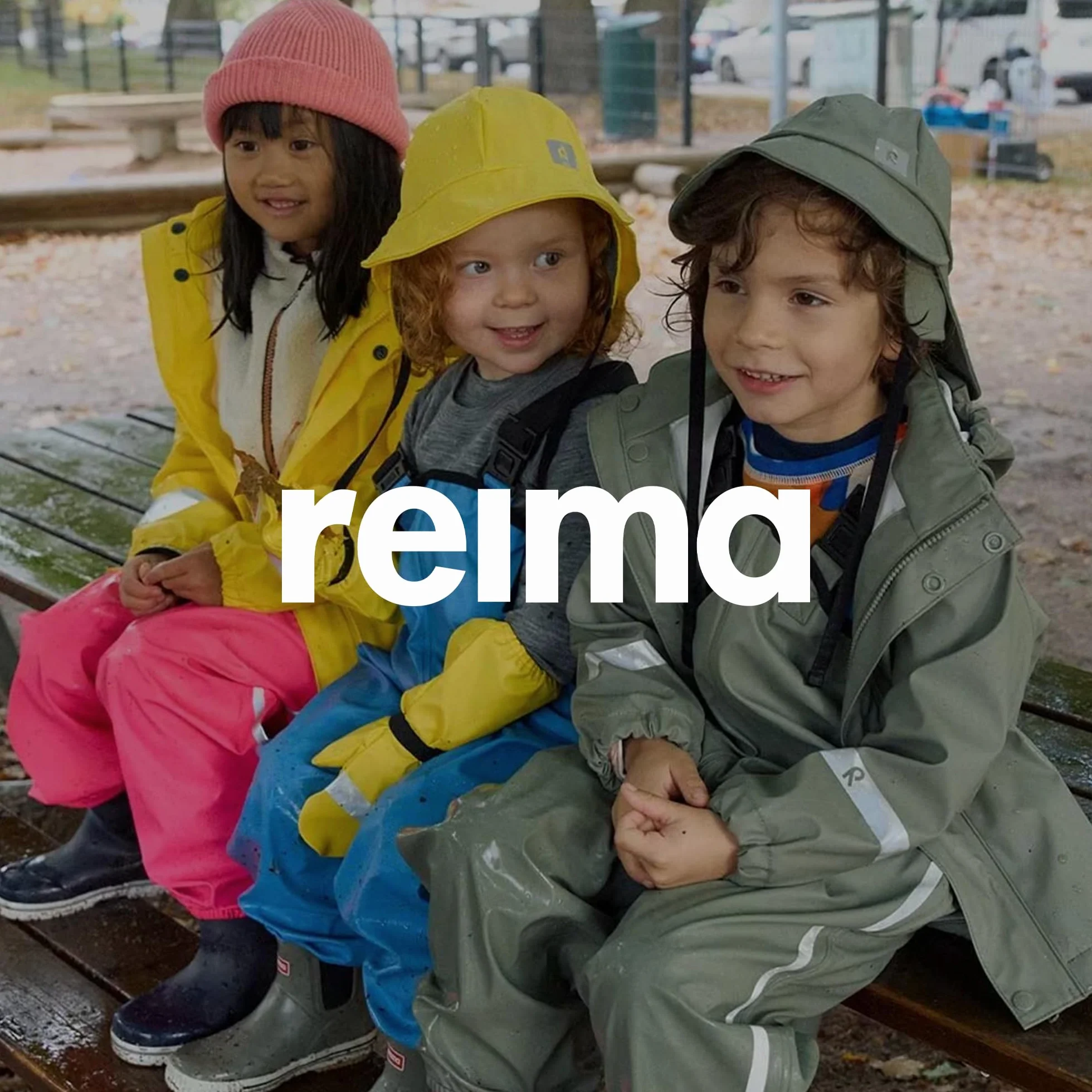 Reima Spodnie przeciwdeszczowe Lammikko dla dzieci z regulowanym ściągaczem i regulowanymi szelkami – wodoodporne spodnie błotne bez PCW i słupa wody min. 10 000 mm