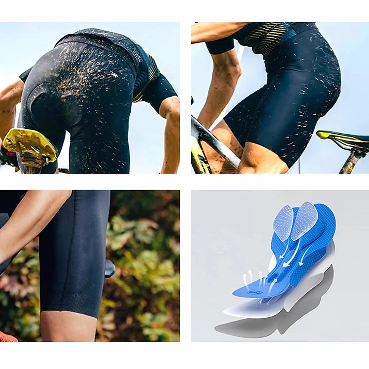Męski strój rowerowy z dżerseju rowerowego Zestawy rowerowe Męskie stroje rowerowe Koszulki rowerowe Koszulki z krótkim rękawem Wyściełane spodenki na szelkach Zestawy żelowej podkładki 9D