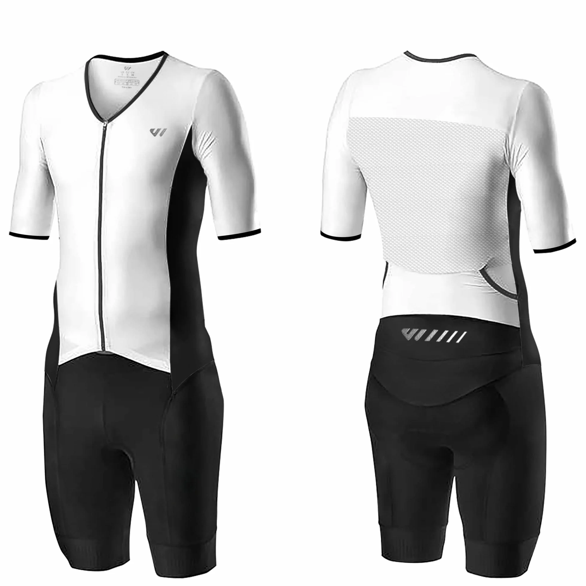 Lo.gas Męski strój triatlonowy Pro Trisuit z krótkim rękawem, do wyścigów i triathlonów, strój triatlonowy dla mężczyzn, M