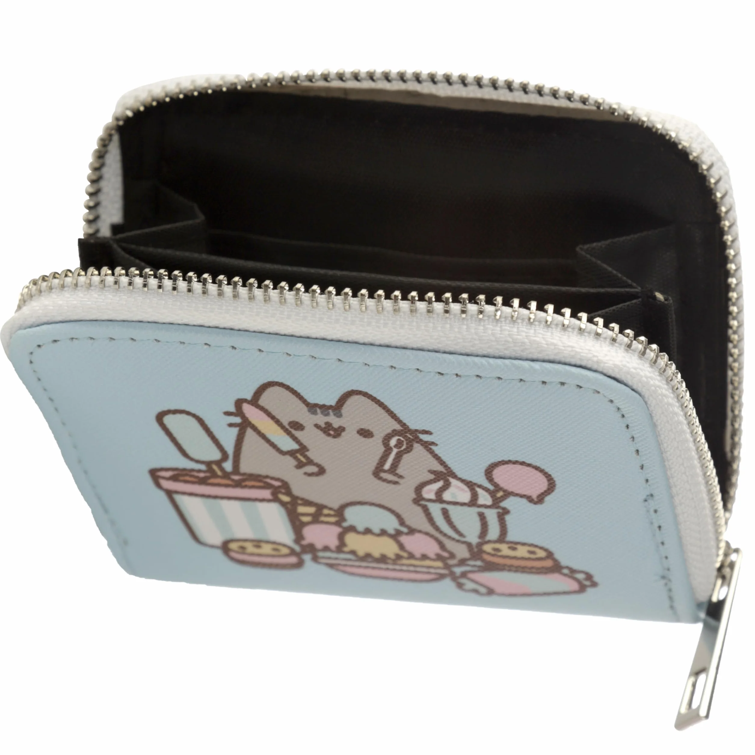 Pusheen Foodie Cat Zip Around Small Wallet Purse