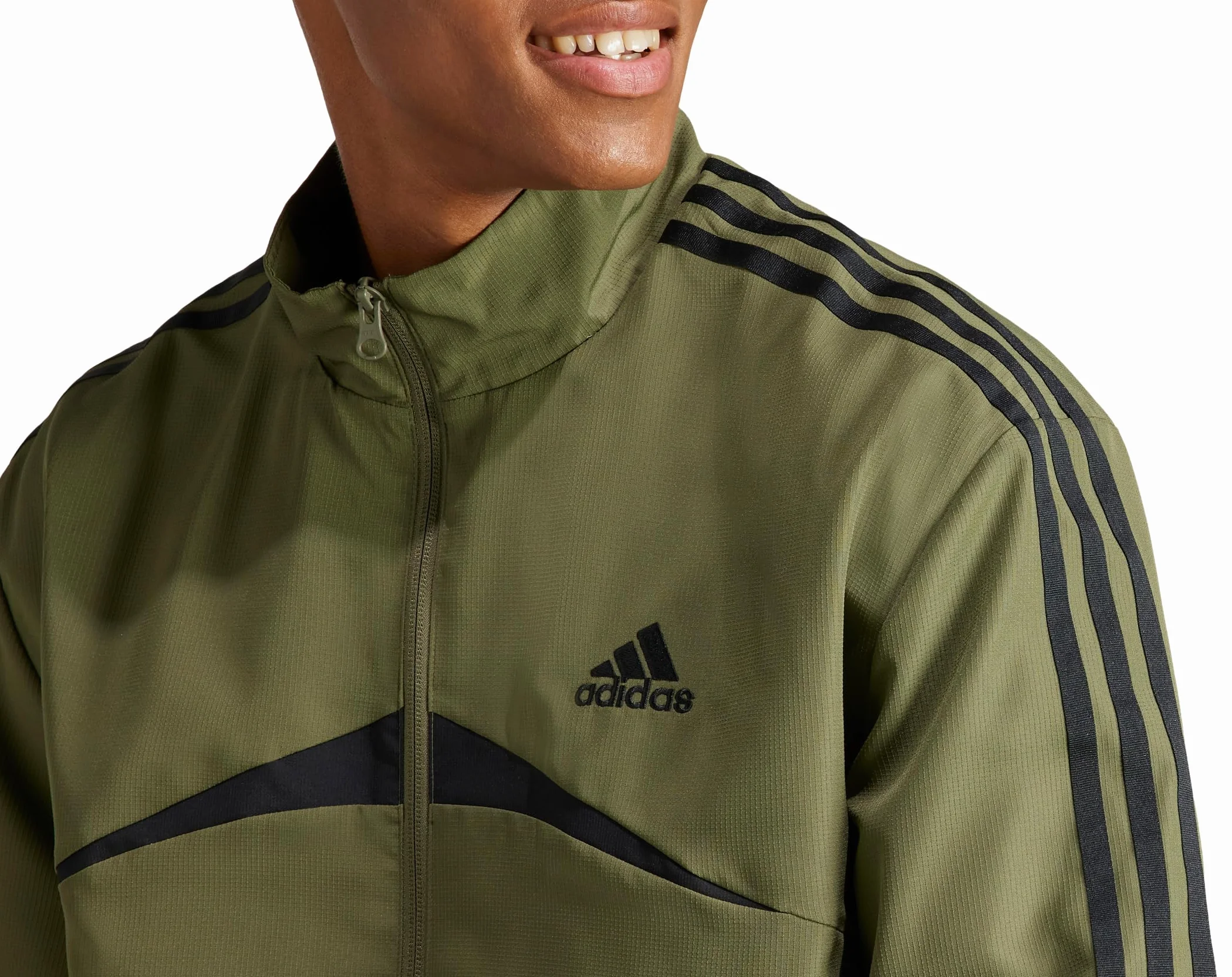 adidas Mężczyźni Sportswear Woven Chevron Track Suit, Olive Strata, XXL