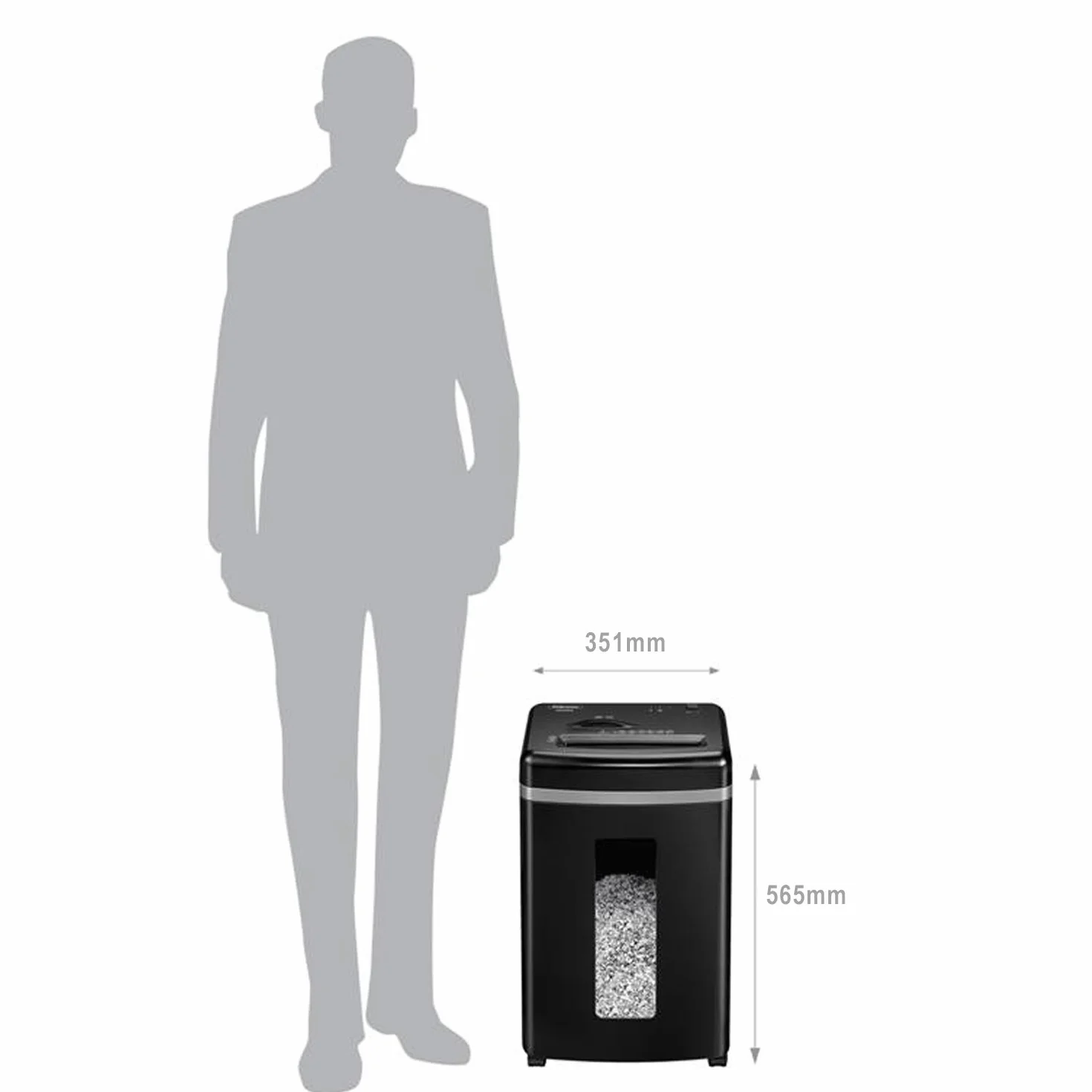 Fellowes High Security 9 4074101 Niszczarka, Czarny, 22L