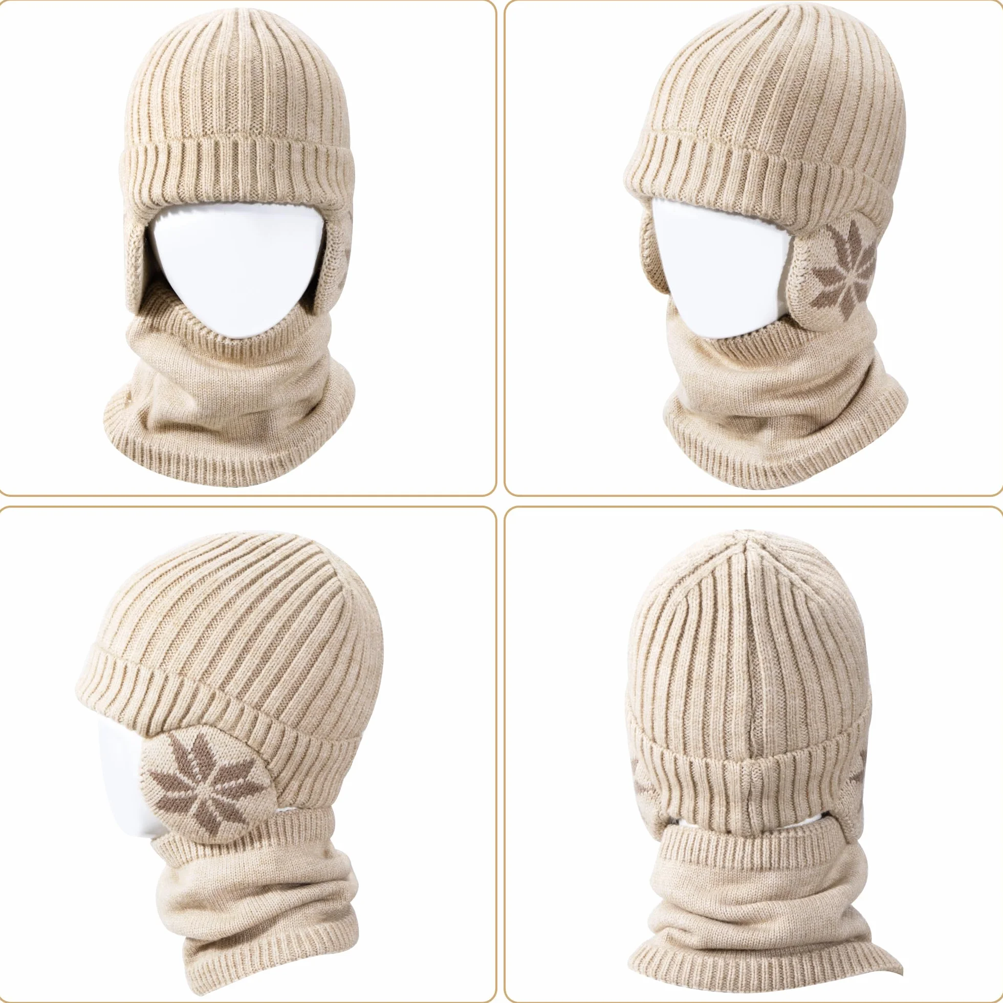Dziecięca czapka z daszkiem, kominiarka, kominiarka Balaclava dla dzieci od 4 lat, polarowa, wełniana czapka dzianinowa czapka zimowa chłopcy
