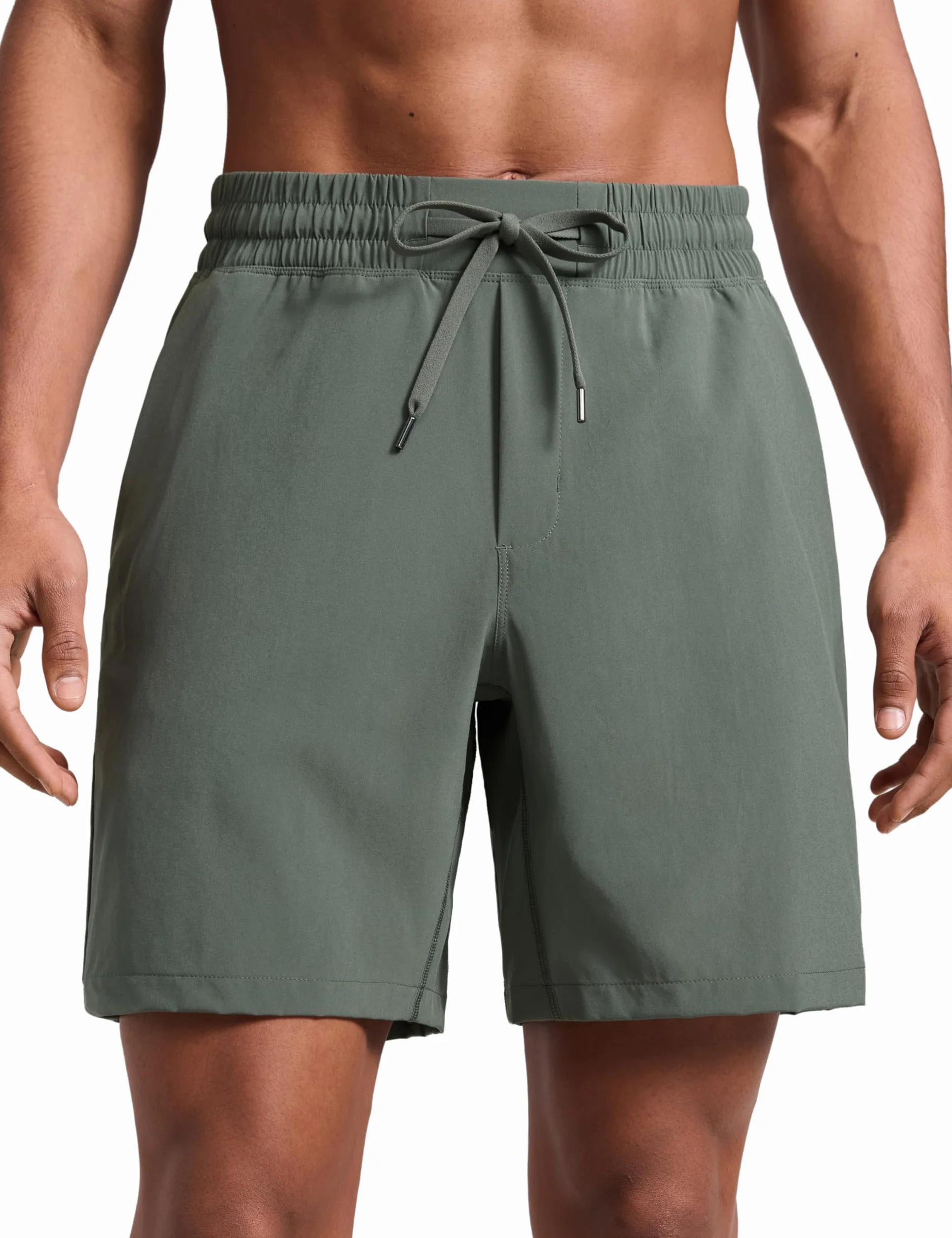 CRZ YOGA Męskie spodenki treningowe bez podszewki - 7'', szybkoschnące do biegania, sportu, siłowni, z kieszeniami