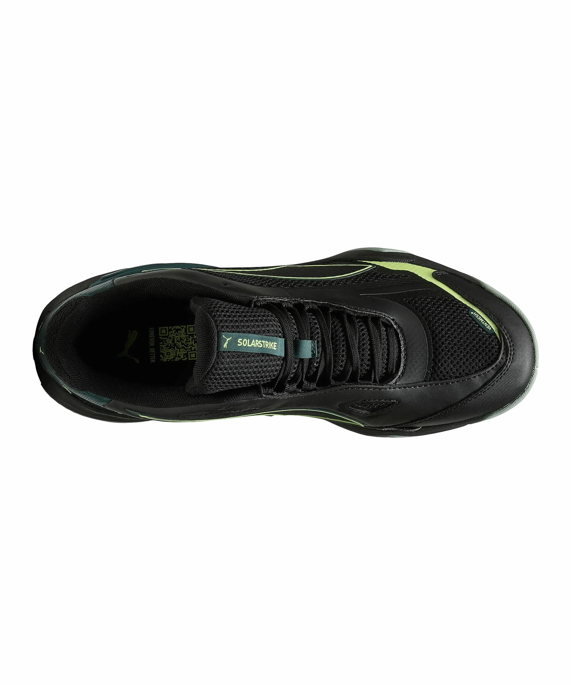 PUMA Unisex Solarstrike 4 buty halowe, Puma Czarny zielony teren gazowany lekki lekki mech, 45 EU