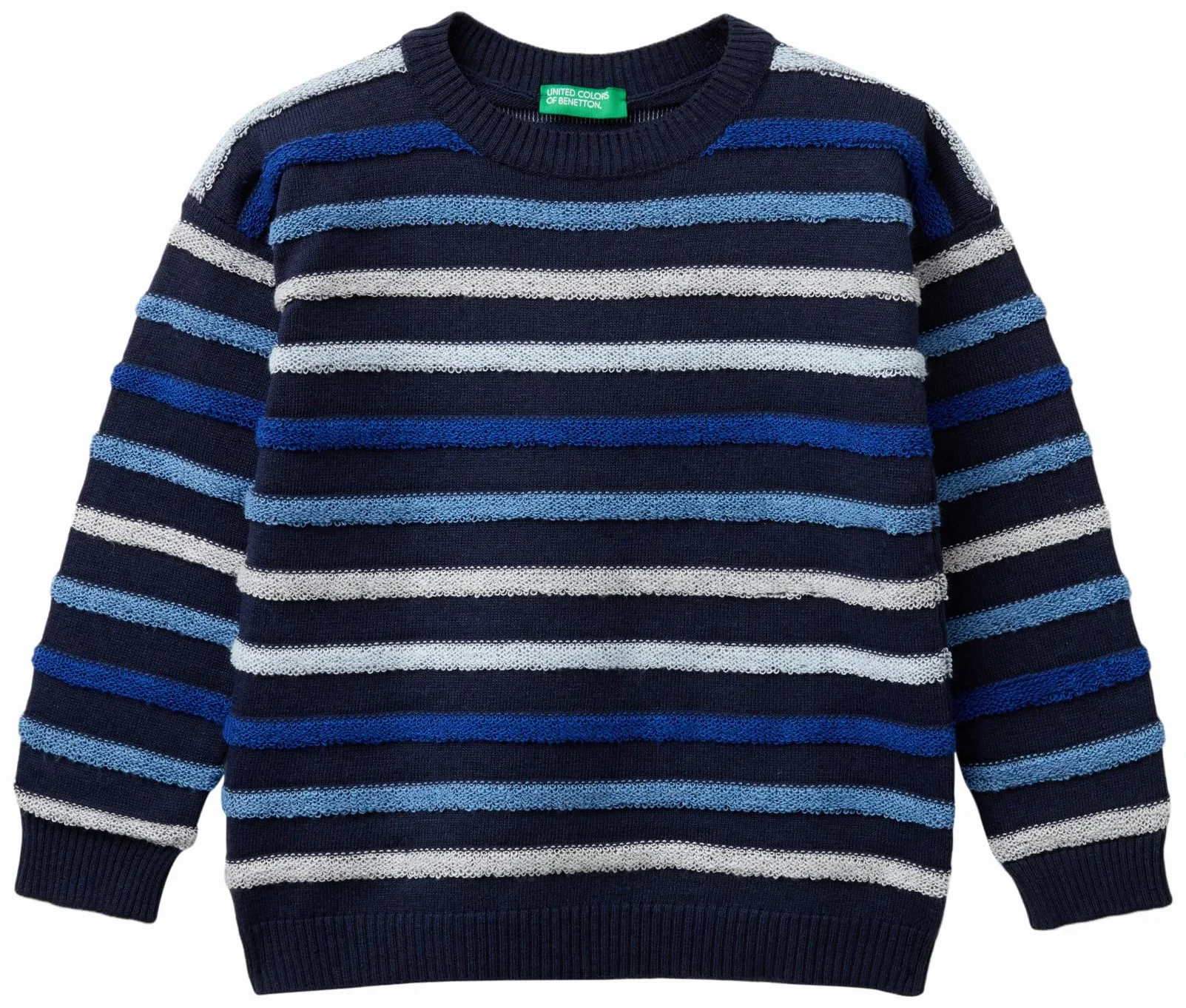United Colors of Benetton Bluza dziecięca i młodzieżowa, Niebieska, 4 anni