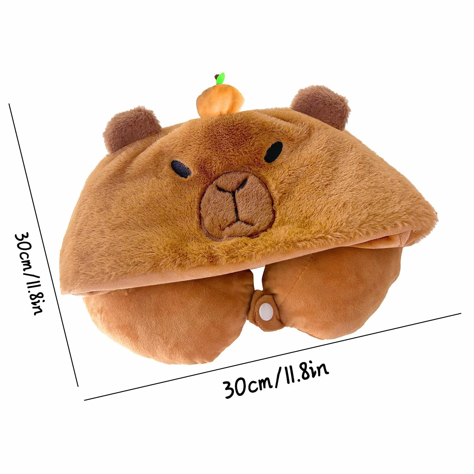 Poduszka Pod Szyję Capybara, Poduszka Podróżna Kapibara, Poduszki Pod Szyję, Cie Litery U Poduszka Podtrzymuj, dla DorosłYch i Dzieci Samolotowe Podróże do Spania i Biwakowania(Karmel)