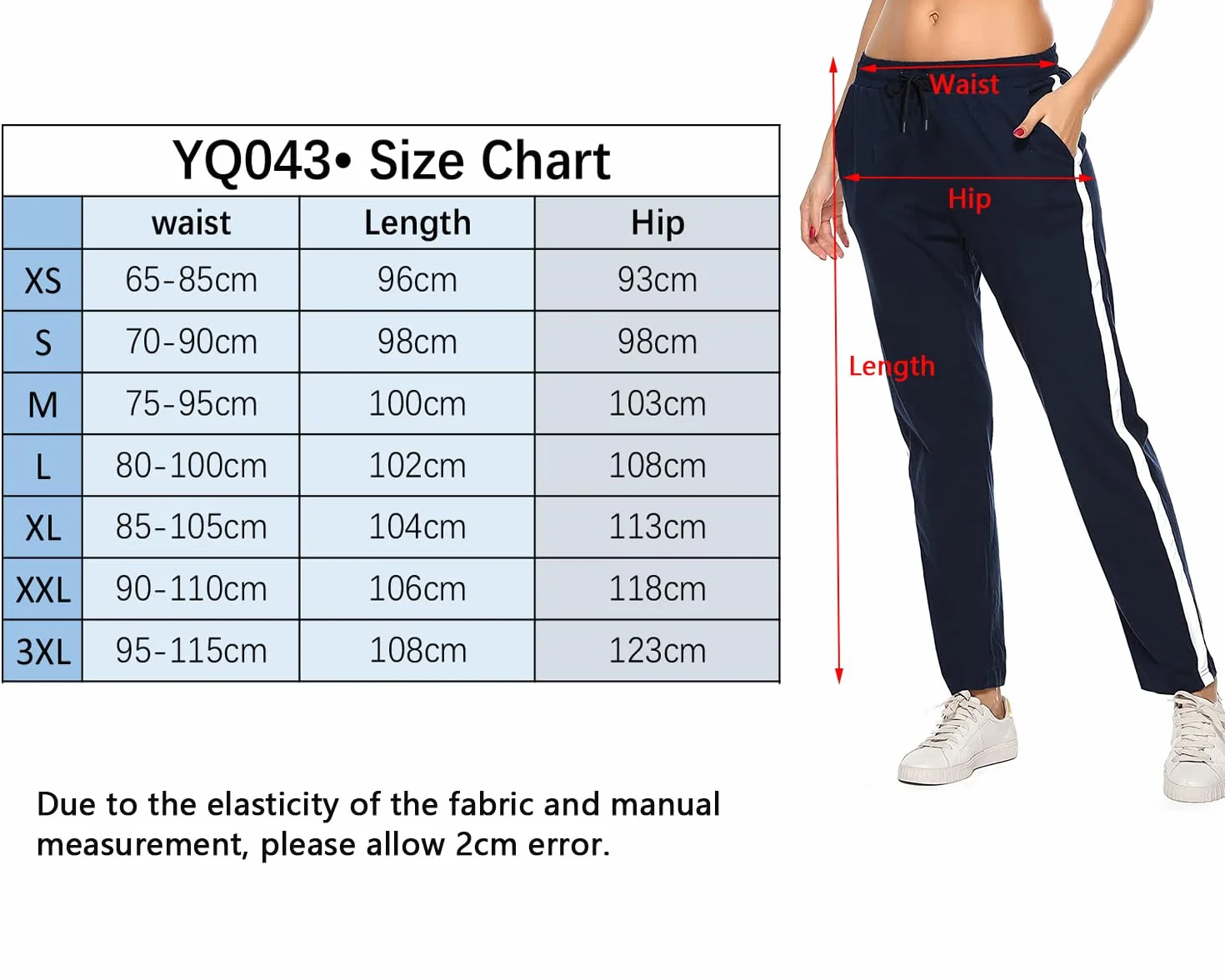Spodnie do Joggingu Damskie Bawełniane Spodnie Sportowe z Paskami Dres Treningowy Spodnie Treningowe z Kieszeniami Spodnie do Biegania Spodnie Rekreacyjne