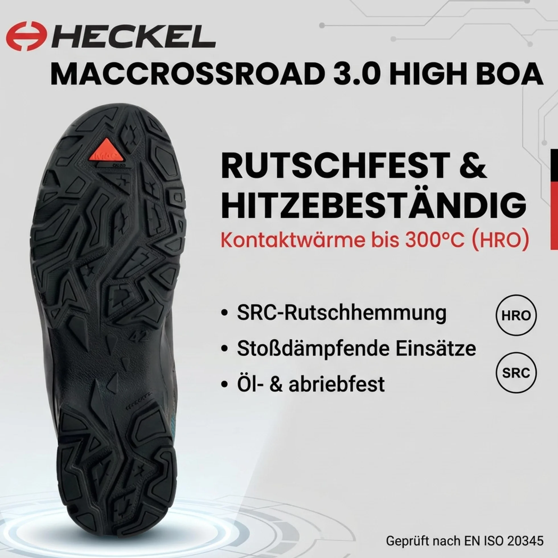 Heckel MACCROSSROAD 3.0 Buty ochronne - Z zamknięciem BOA