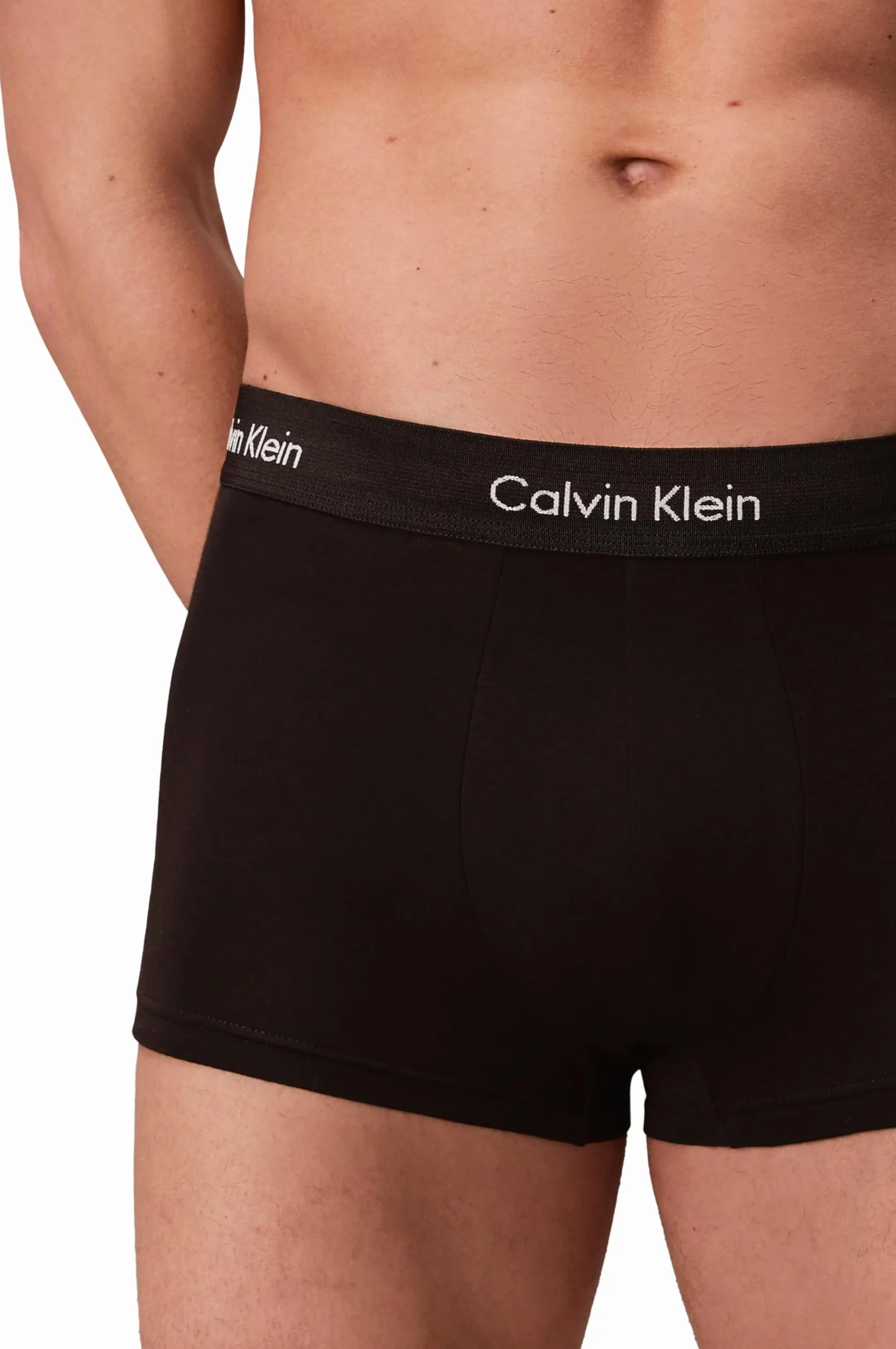 Calvin Klein 3P Low Rise Trunk Bokserki (szorty) Mężczyźni, Czarny, S