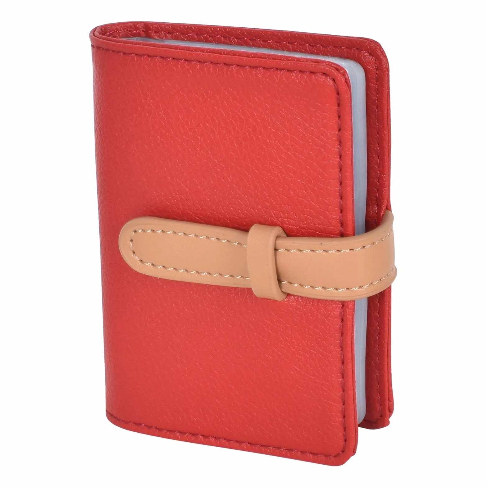 Etui na karty ze skóry PU, etui na wizytówki, portfel, etui na karty kredytowe dla mężczyzn i kobiet, etui na wizytówki do torebki, portfel na karty kredytowe z 26 przegródkami na karty