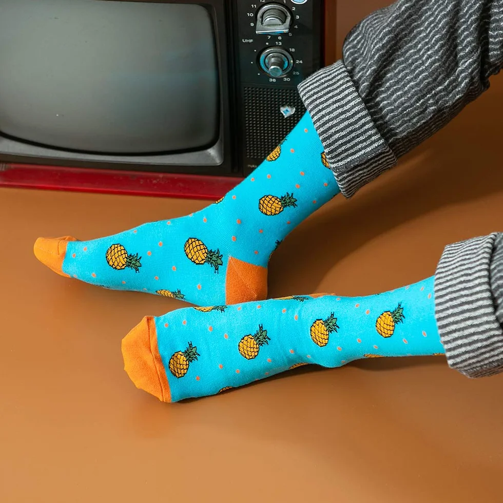 Zabawne męskie skarpety szalone skarpety dla mężczyzn kreatywne kolorowe skarpetki szalona nowość Funky Cool