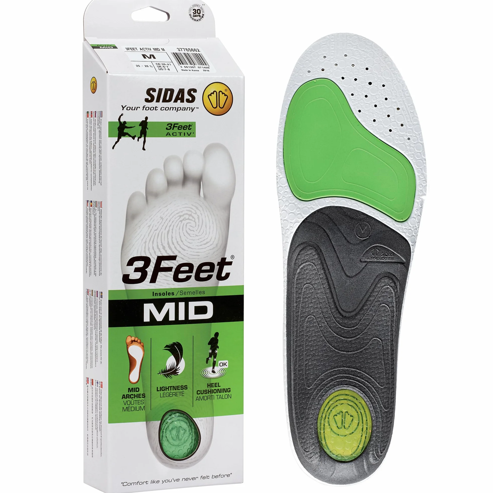Sidas 3feet Activ' Mid-wkładki do butów