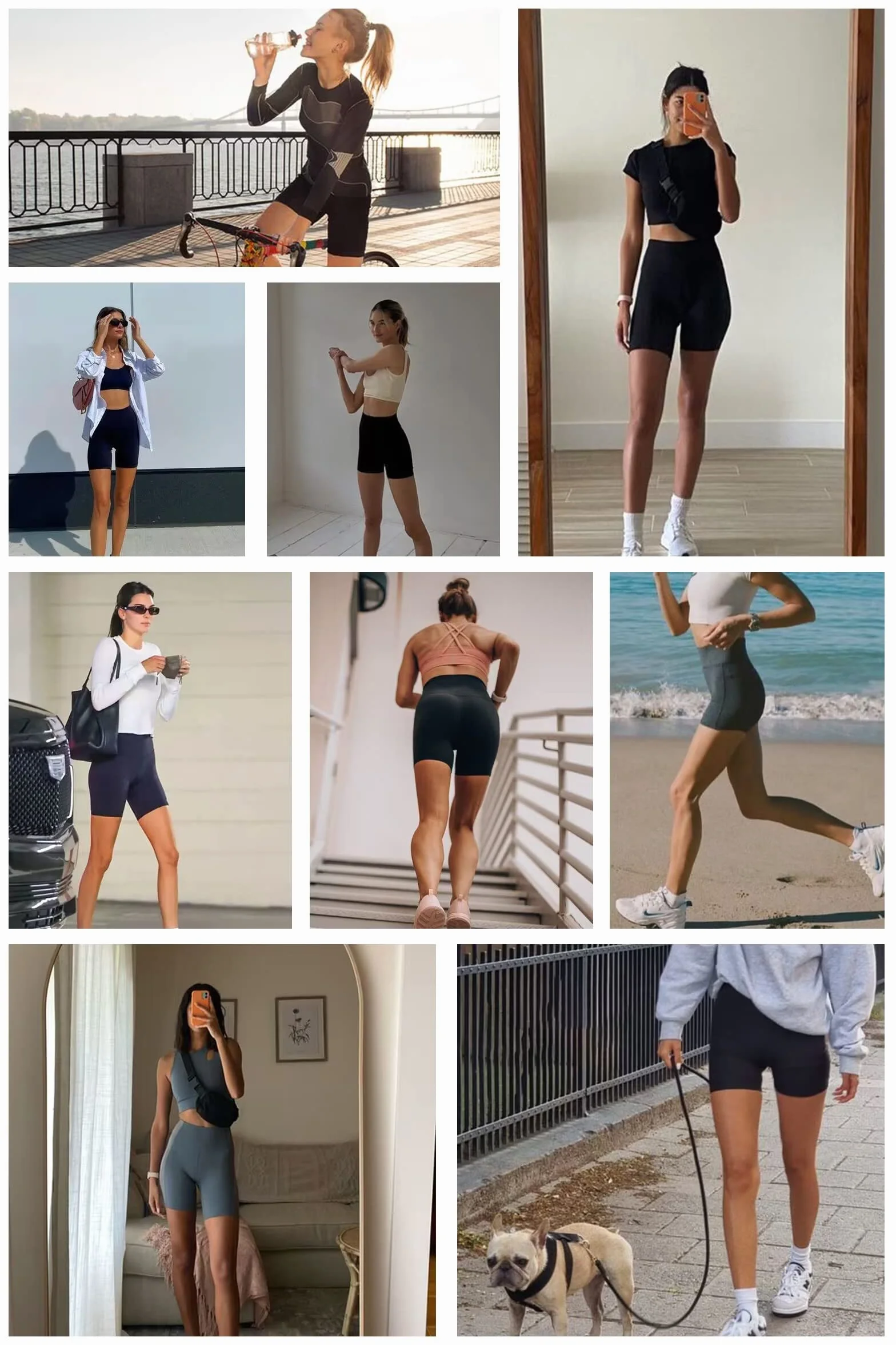 Persit Damskie legginsy sportowe z kieszeniami, nieprzezroczyste spodnie sportowe, spodnie do jogi, streetwear