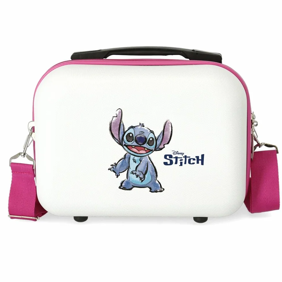 Disney Adorable Stitch Nececer Adaptowalny Biały 29x21x15 cm Twardy ABS 9,14L 0,6 kg, biała, Talla única, Adaptacyjna kosmetyczka