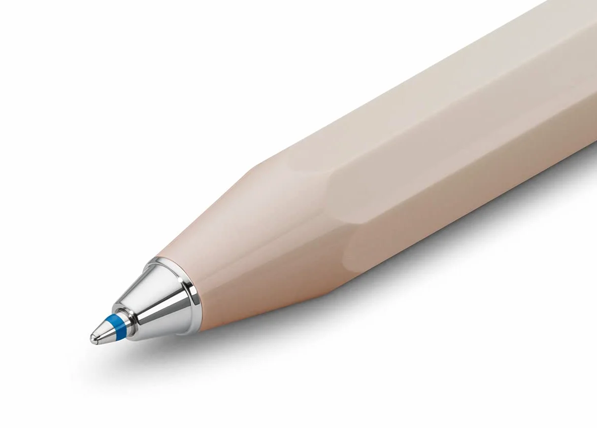 Kaweco Skyline Sport Macchiato długopis biznesowy z wysokiej jakości tworzywa sztucznego o ośmiokątnym wzornictwie, lekki długopis kieszonkowy, 12 g, z niezawodnym mechanizmem krzywizny serca,