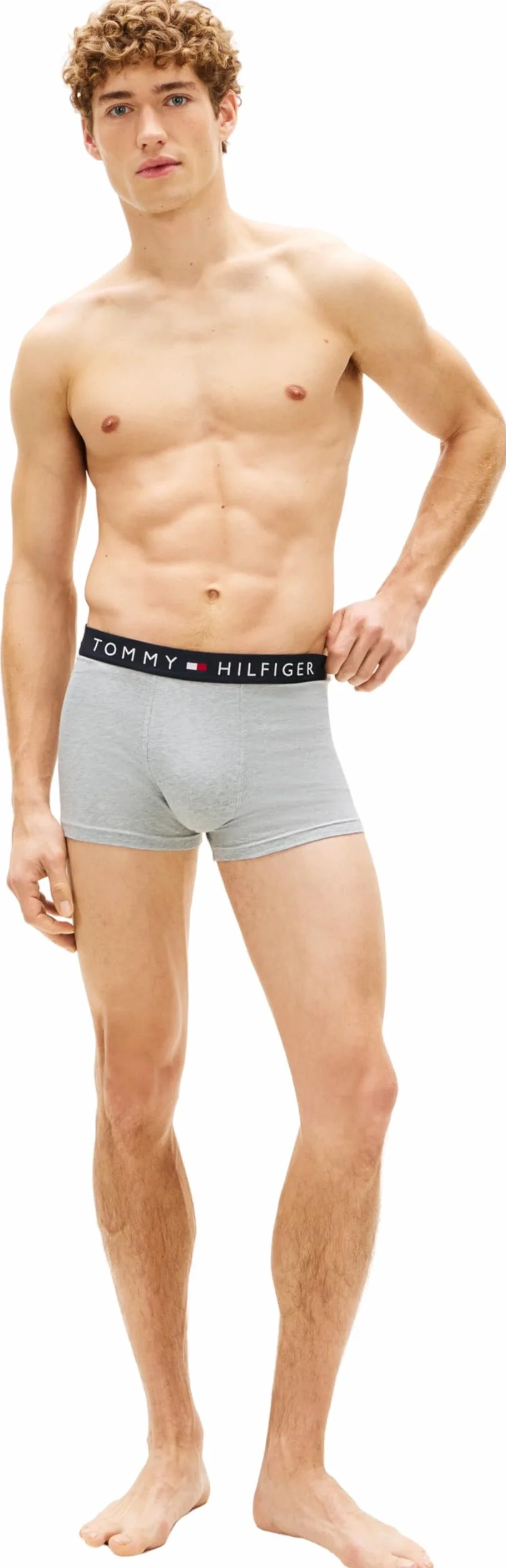 Tommy Hilfiger Męskie bokserki 3P UM0UM03400, beżowy, XL, Beżowy (szary Htr/Szary Htr/Szary Htr), XL
