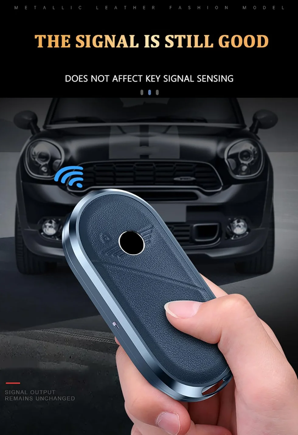 ontto Metalowe etui na kluczyki samochodowe, etui na klucze, etui ochronne, pasuje do BMW Mini Cooper Countryman One F65 F66 F67 Covertible J01 J03 J05 Aceman 2023-2025 brelok do kluczy -