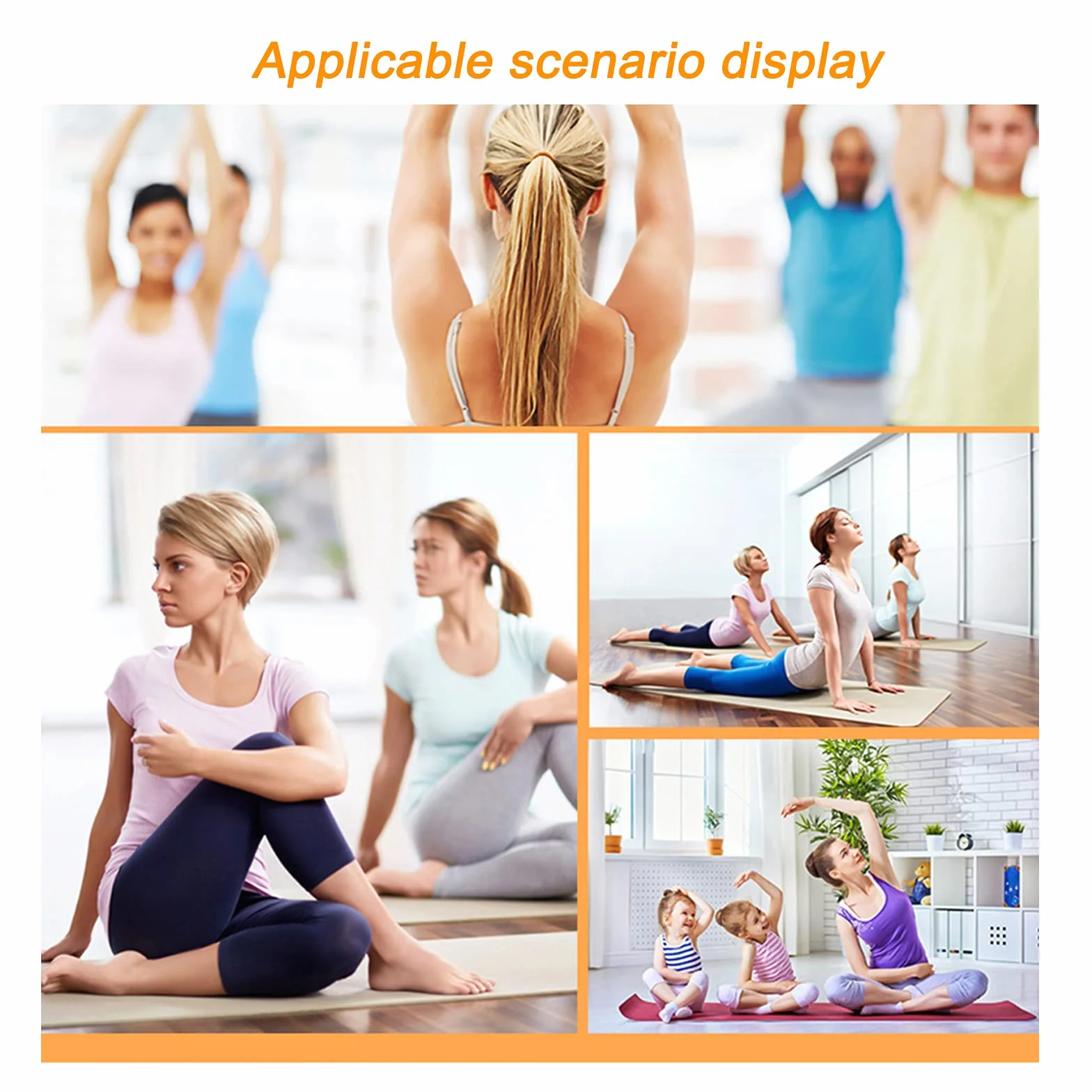 Jinlaili 2 pary antypoślizgowych skarpet dla kobiet i mężczyzn, skarpety do jogi pilates z uchwytami, skarpety sportowe do jogi, pilatesu, trampoliny Barre, fitnessu, antypoślizgowe bawełniane
