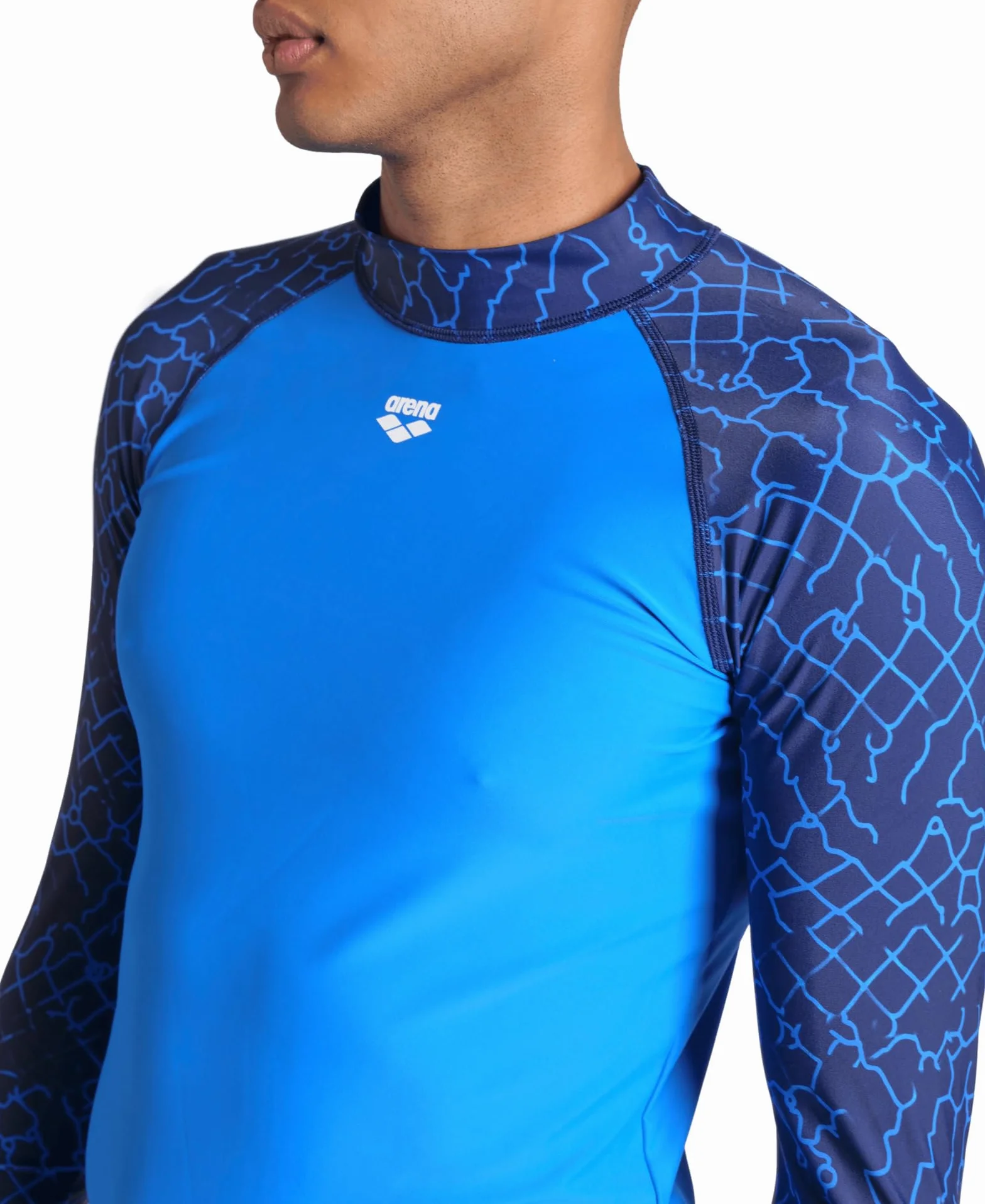 ARENA rash guard shirt Mężczyźni Men's Arena Rash Vest L/S Allover