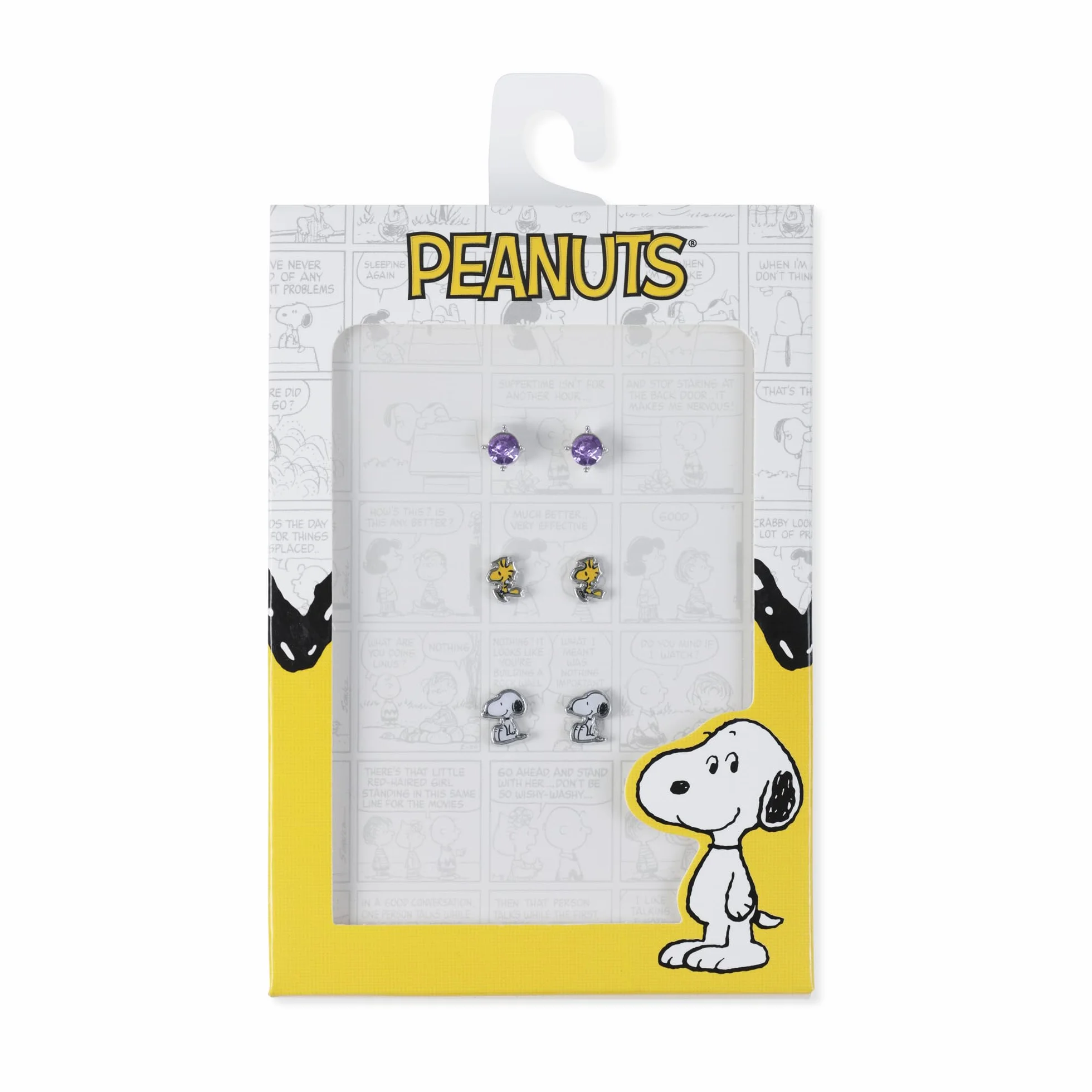Snoopy zestaw 3 par kolczyków SH00901RL.PH