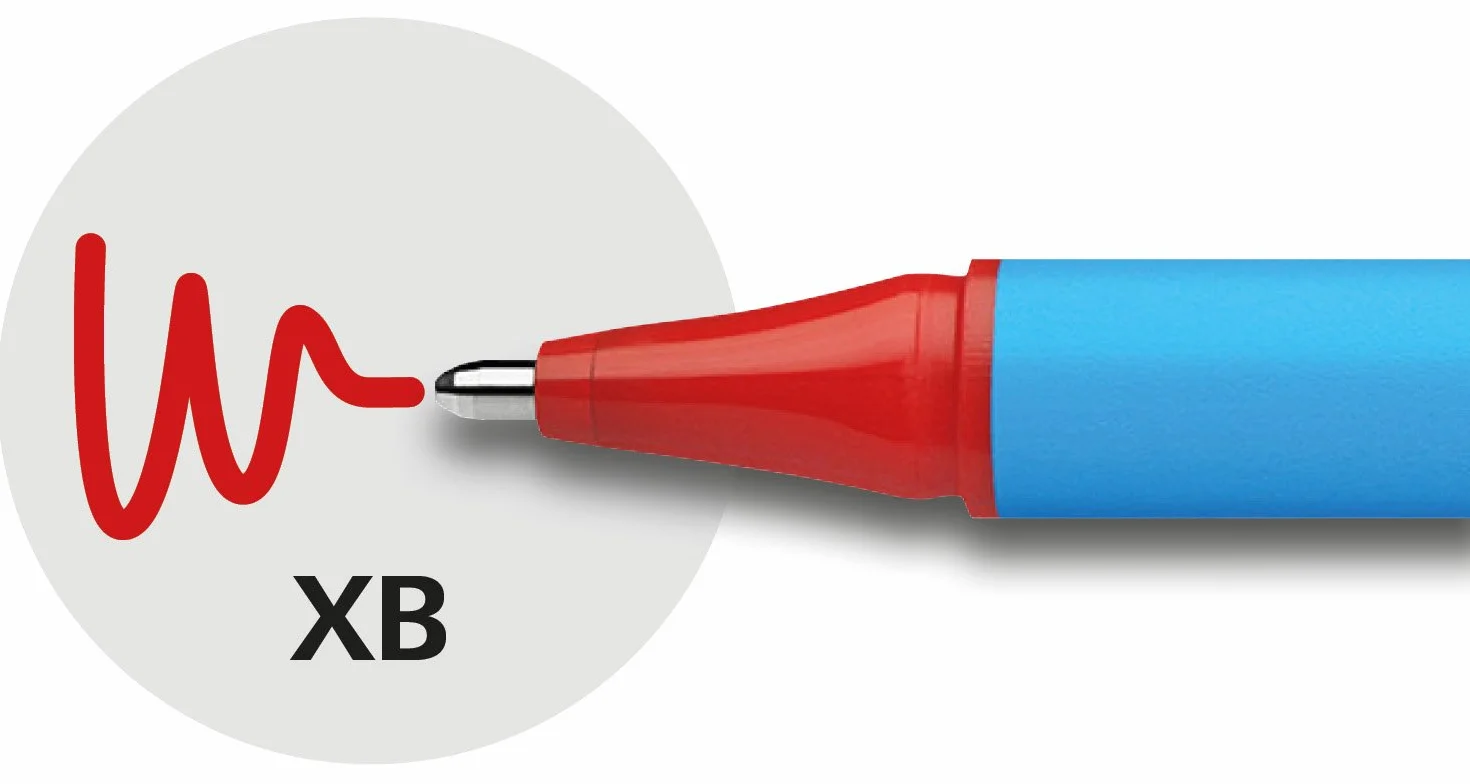 Schneider 152272 Slider Edge XB zestaw korektorów (zestaw 4 długopisów w stojaku o szerokości linii XB) czerwone, zielone