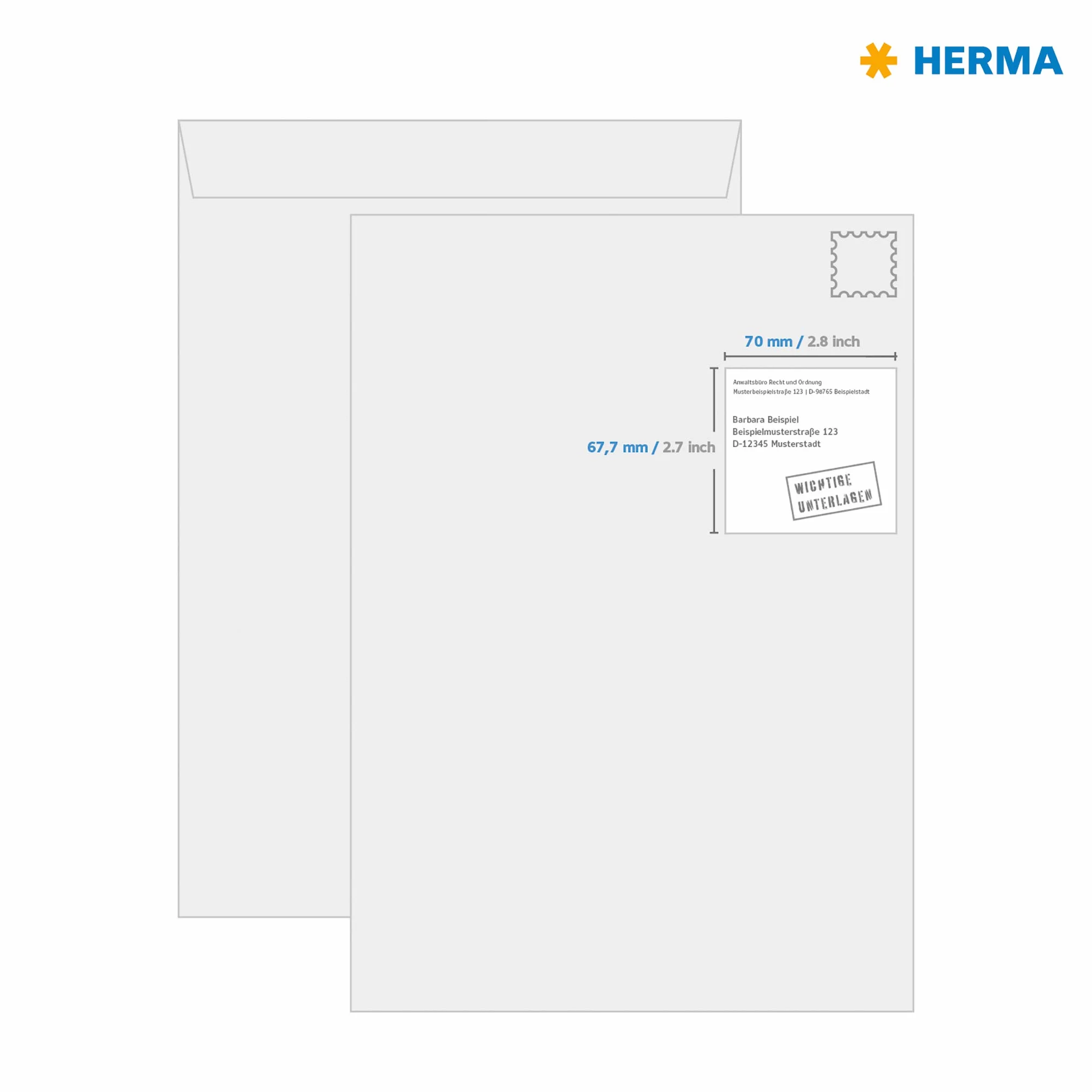 HERMA 4355 etykiety na dyskietki 3,5 cala, 25 arkuszy, 70 x 67,7 mm, 8 arkuszy A4, 200 sztuk, samoprzylepne, nadają się do drukowania, matowe, nieprzezroczyste naklejki na dyski, białe