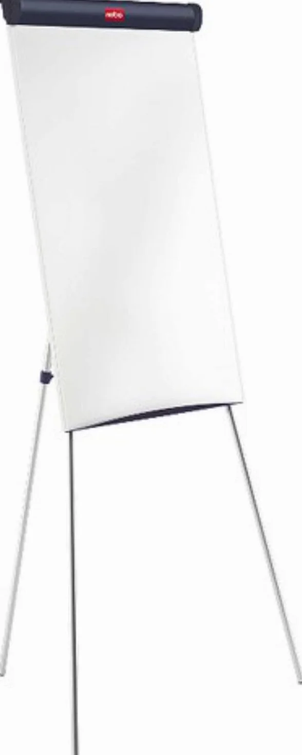 Nobo, Przenośna Tablica Suchościeralna Nobo Impression Pro z Magnetyczną Powierzchnią i Stalową Ramą, Flipchart, Trójnogi Statyw z Regulacją Wysokości, 678 x 1845 mm, Kolor Biały, 1901916