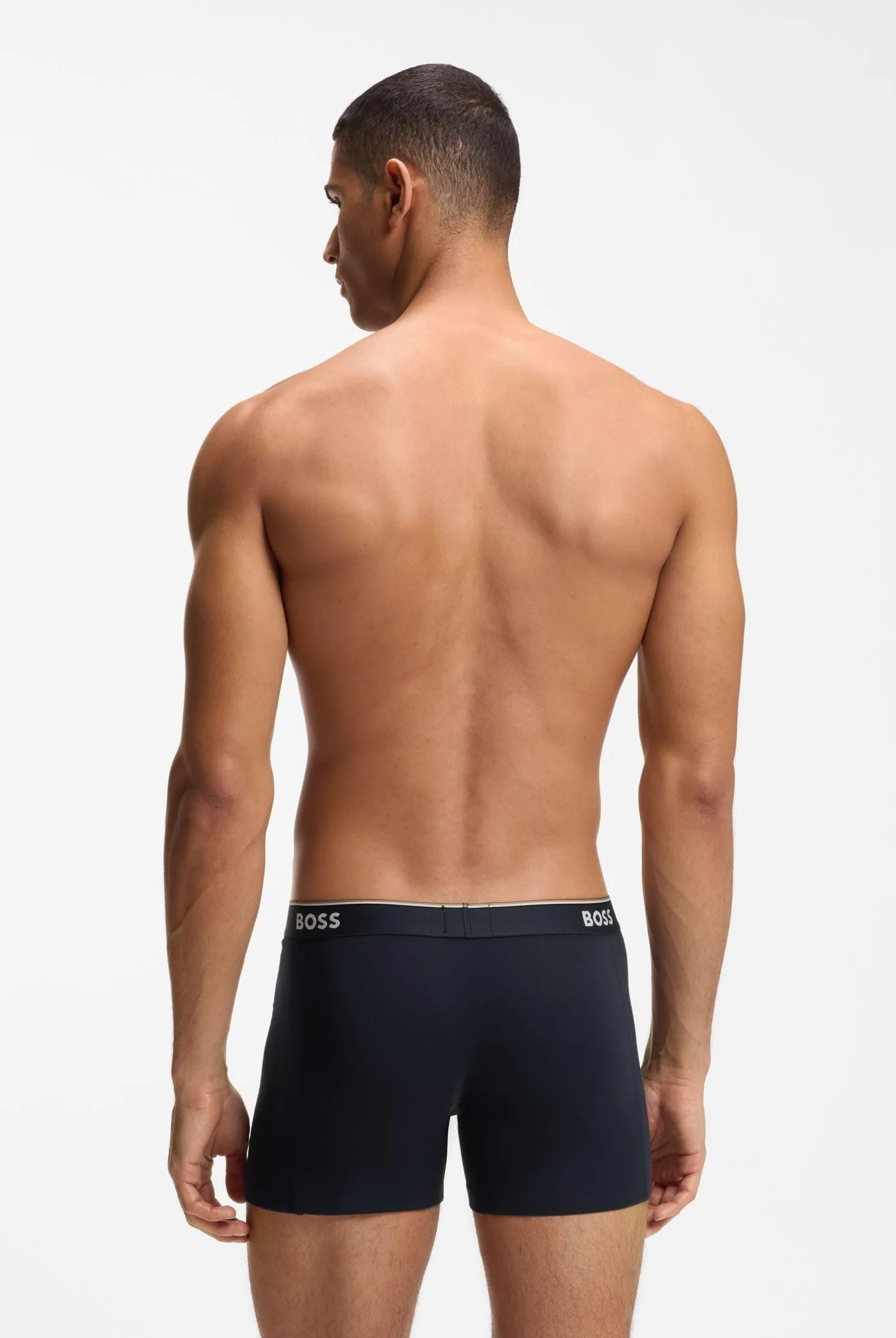 Hugo Boss Mężczyźni Boxer Brief 3P Co/El Bokserki, Wielokolorowy, XXL