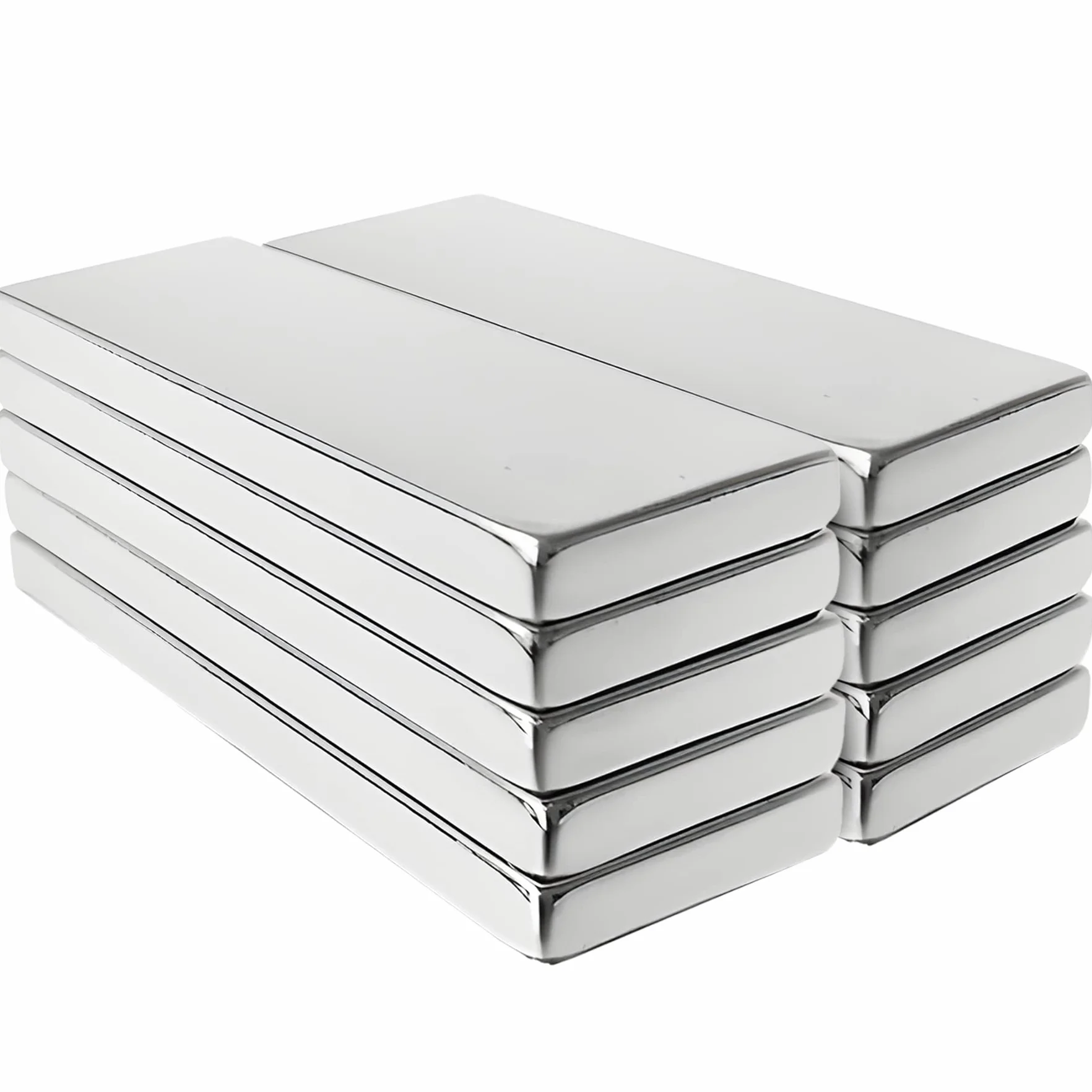 Retoo zestaw 10 bardzo mocnych prostokątnych magnesów neodymowych 10 x 5 mm wysoka siła przyczepności małe magnesy do płyt magnetycznych tablic suchościeralnych lodówek prac DIY podłużny magnes