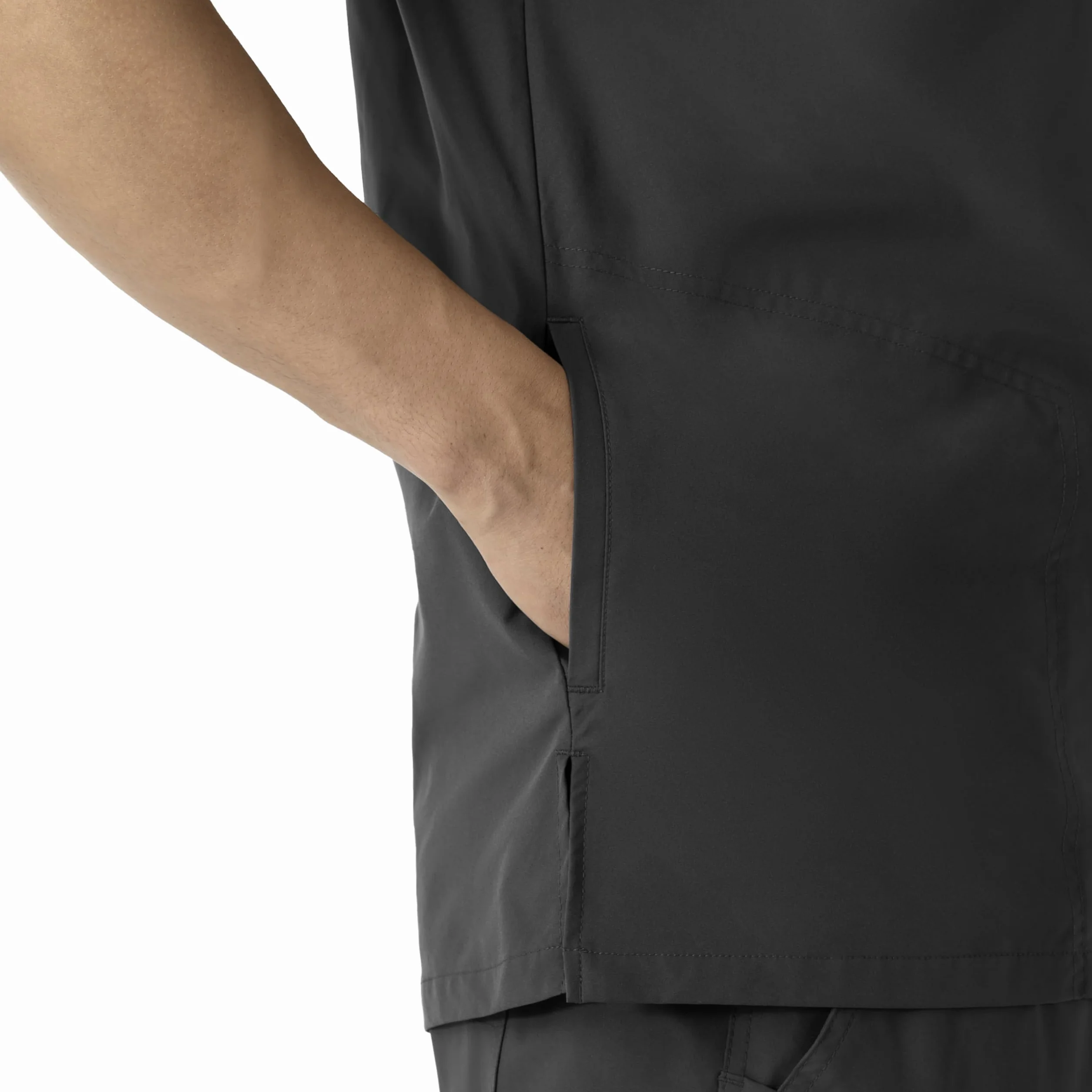 Carhartt Scrubs C16113 Force® Modern Fit V-Neck Top - Small - Black