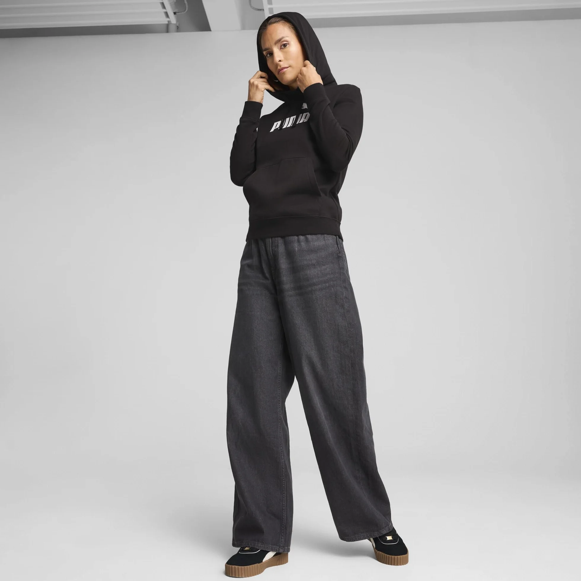 PUMA Bluza z kapturem z logo ESS nr 1 FL