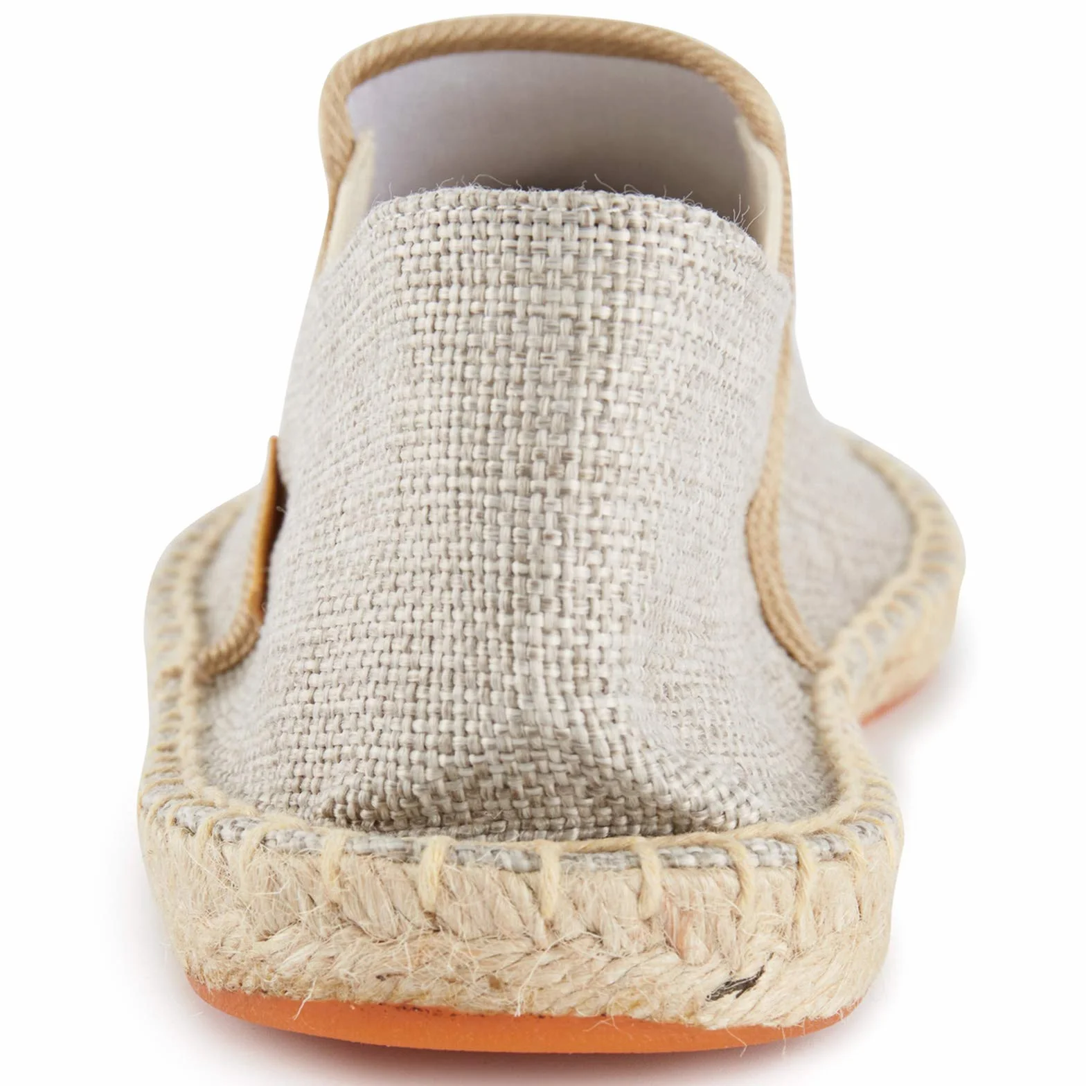 Alexis Leroy Jednolity kolor Slipper Espadryle Męski Flats Slip-On z płótna żaglowego Beżowy 43 EU