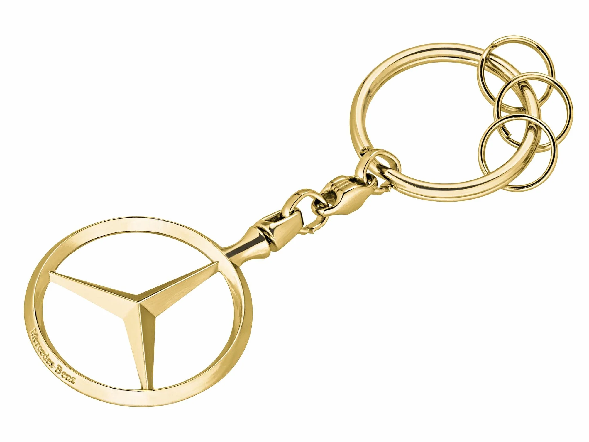 Mercedes-Benz Breloczek do kluczy Bruksela | złoty kolor | odlew ciśnieniowy