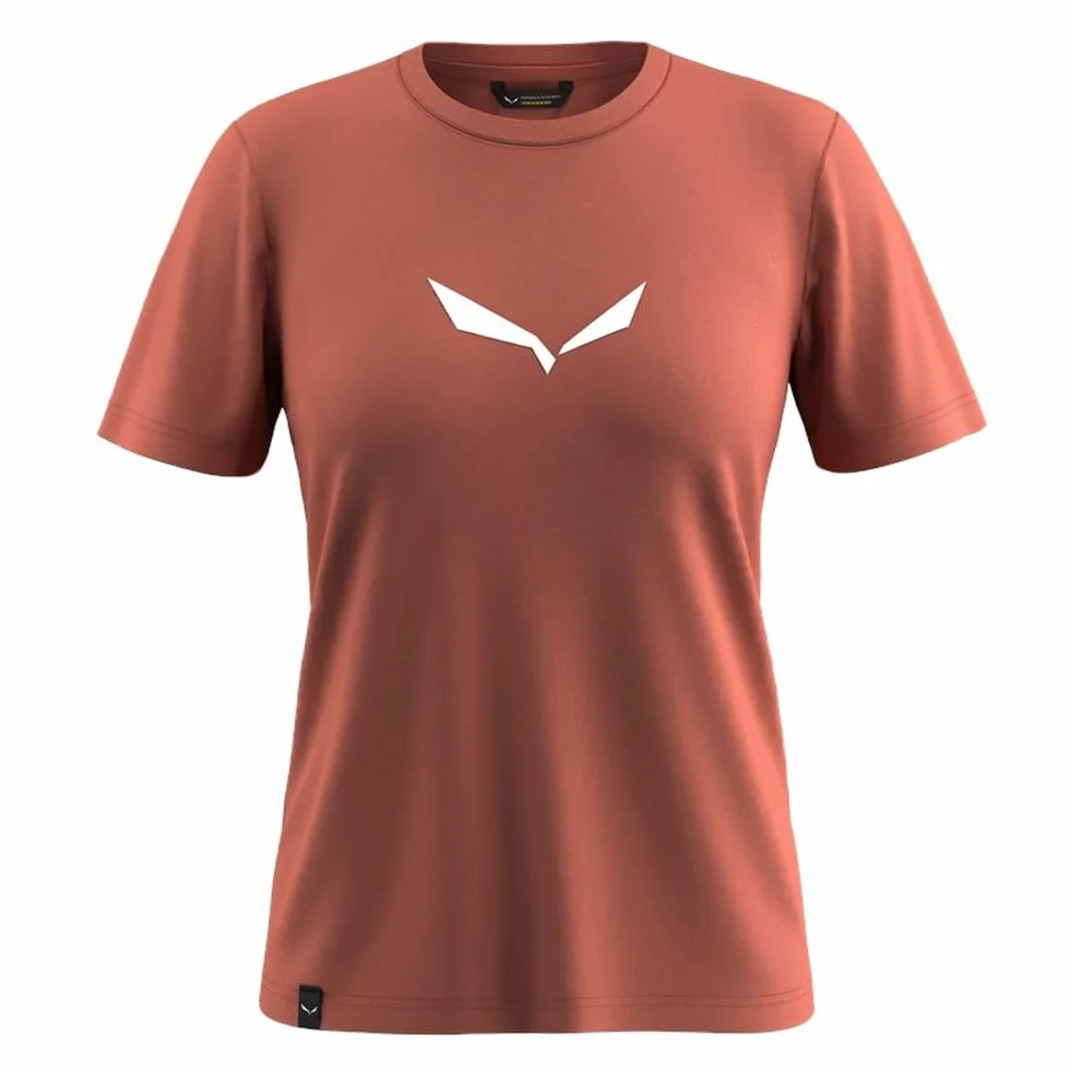 Salewa Solid Dry T-Shirt W, czerwony (Etruscan red), S
