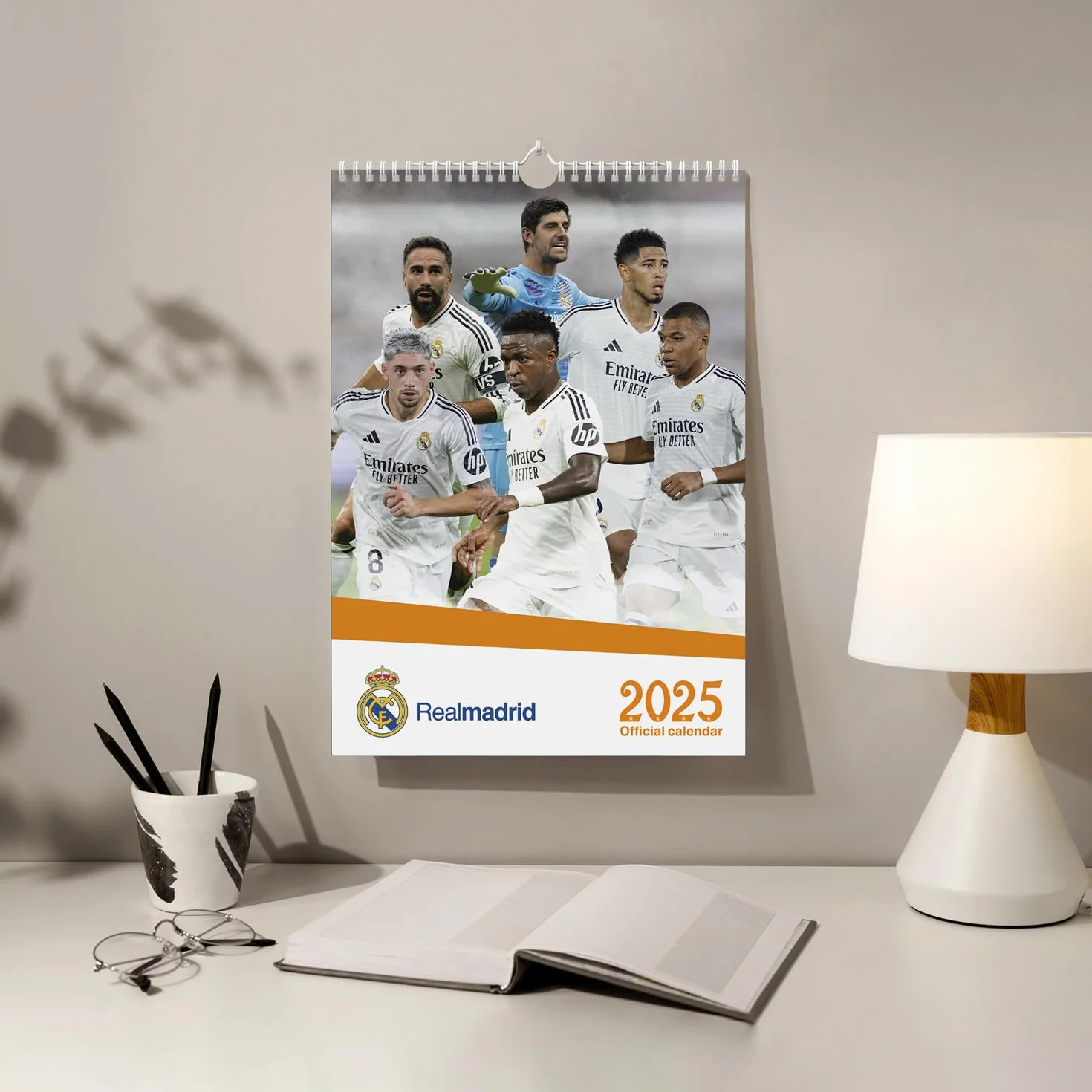 Grupo Erik Wall Calendar 2025 - Real Madrid | A3 Calendar 2025, A3 Wall Planner 2025, Family Planner Calendar 2025 | Football Calendar 2025, Real Madrid 2024-2025