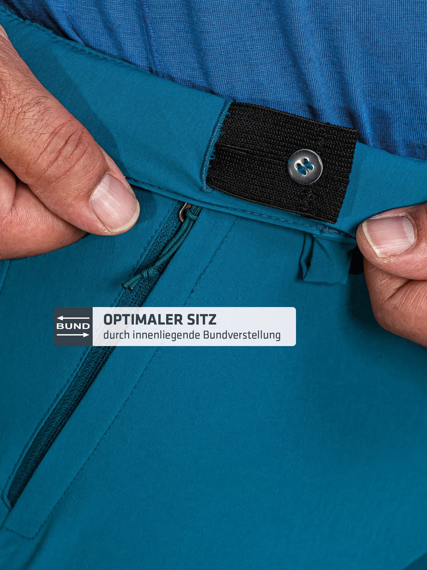 Schöffel Shorts Folkstone - Wszechstronne krótkie spodnie trekkingowe z regulowanym ściągaczem, spodnie outdoorowe z praktycznymi kieszeniami Mężczyźni
