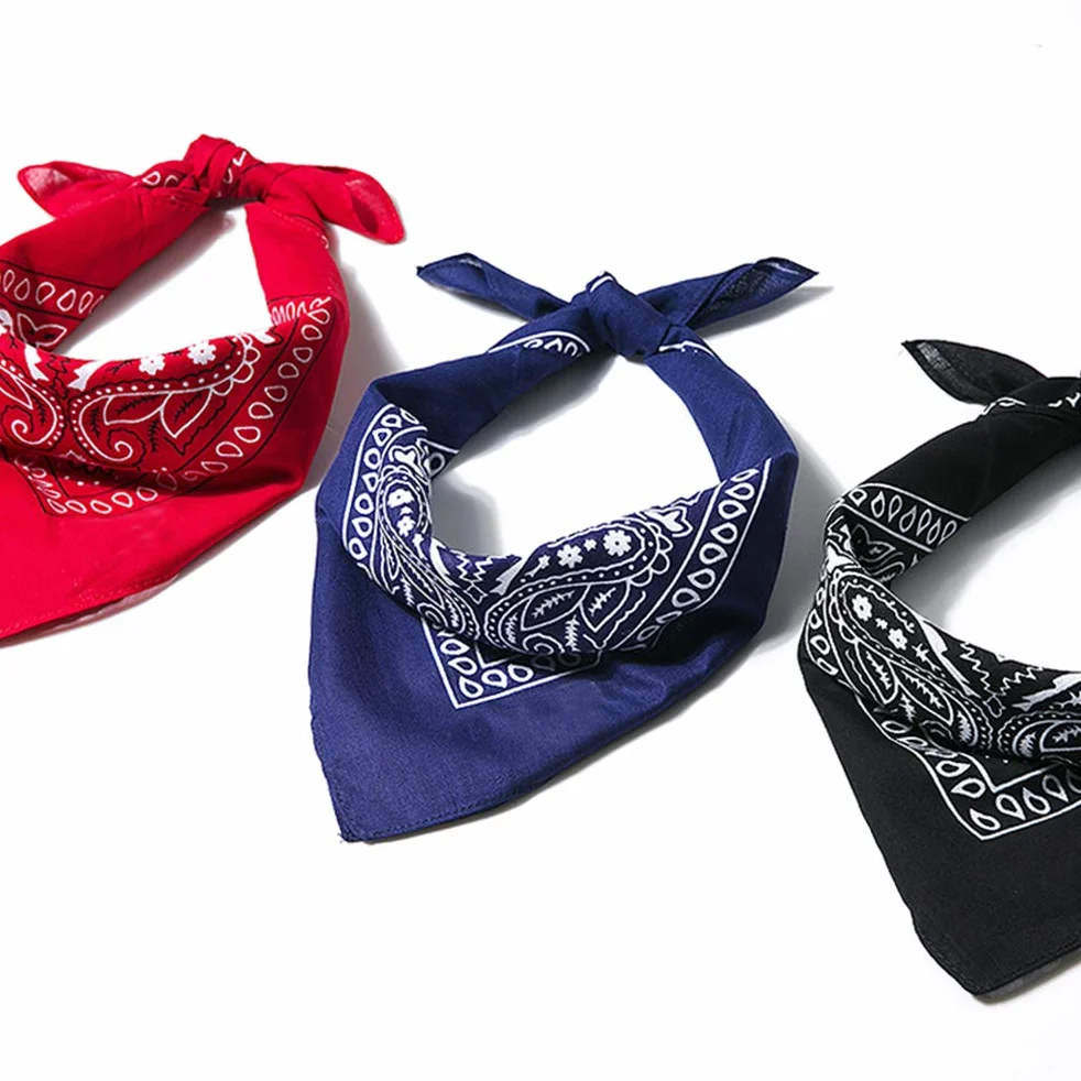 BUYGOO 20 szt. Kolorowe bandany Paisley wielofunkcyjne szaliki na głowę uniseks szaliki na szyję duże chusty w kolorach asortymentowych kwadratowe bandany na głowę dla mężczyzn i kobiet/dam (55 x 55