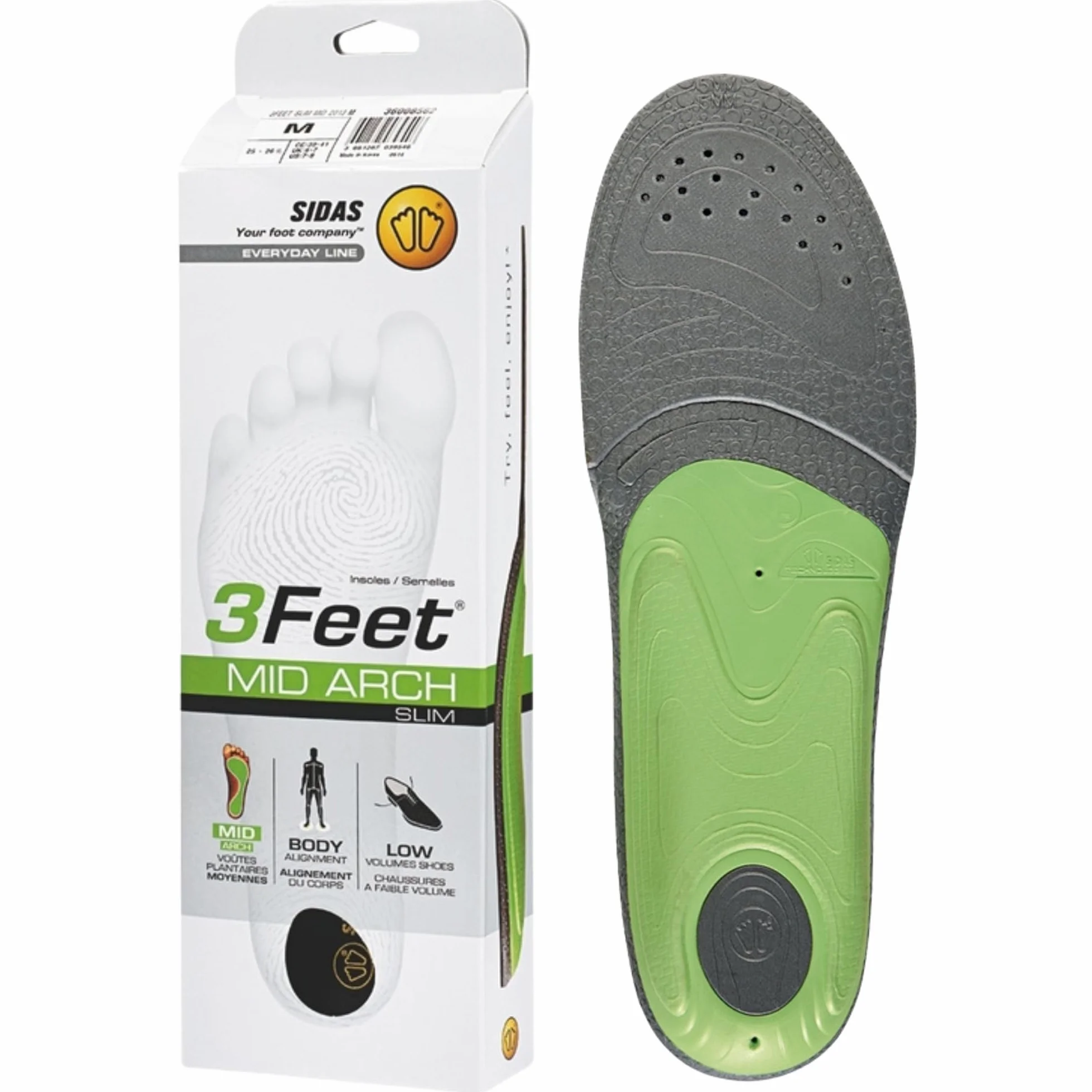 Sidas 3FEET Slim Mid Sohle