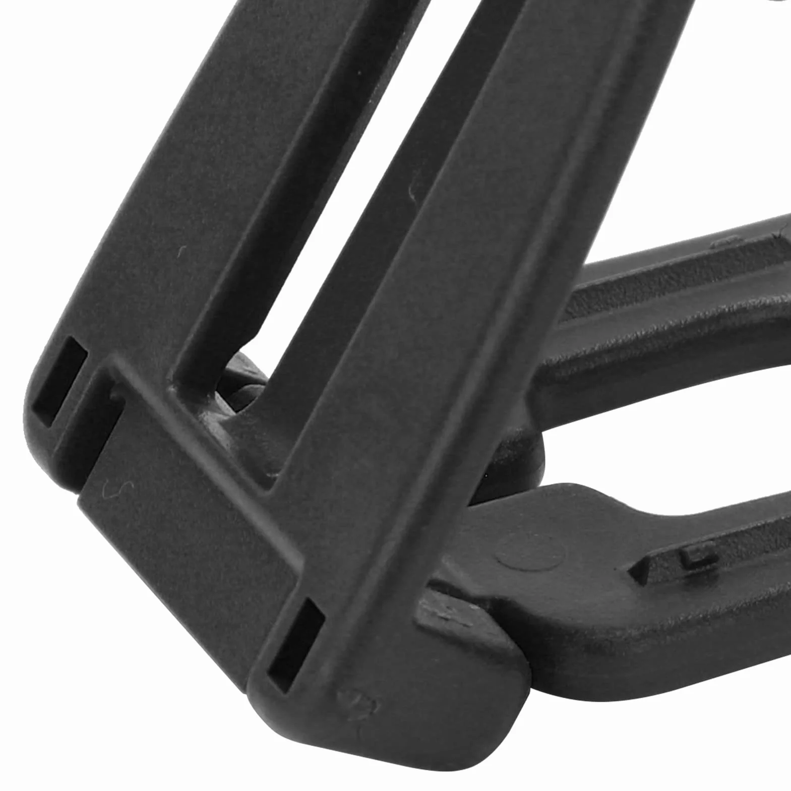 Molle Pasbing Pasek Klucz klamry Wysokiej jakości plastikowe trwałe plecak Podłączanie klamrów dla plecaków kołnierzy dla psów smycze 10pcs (Czarny)