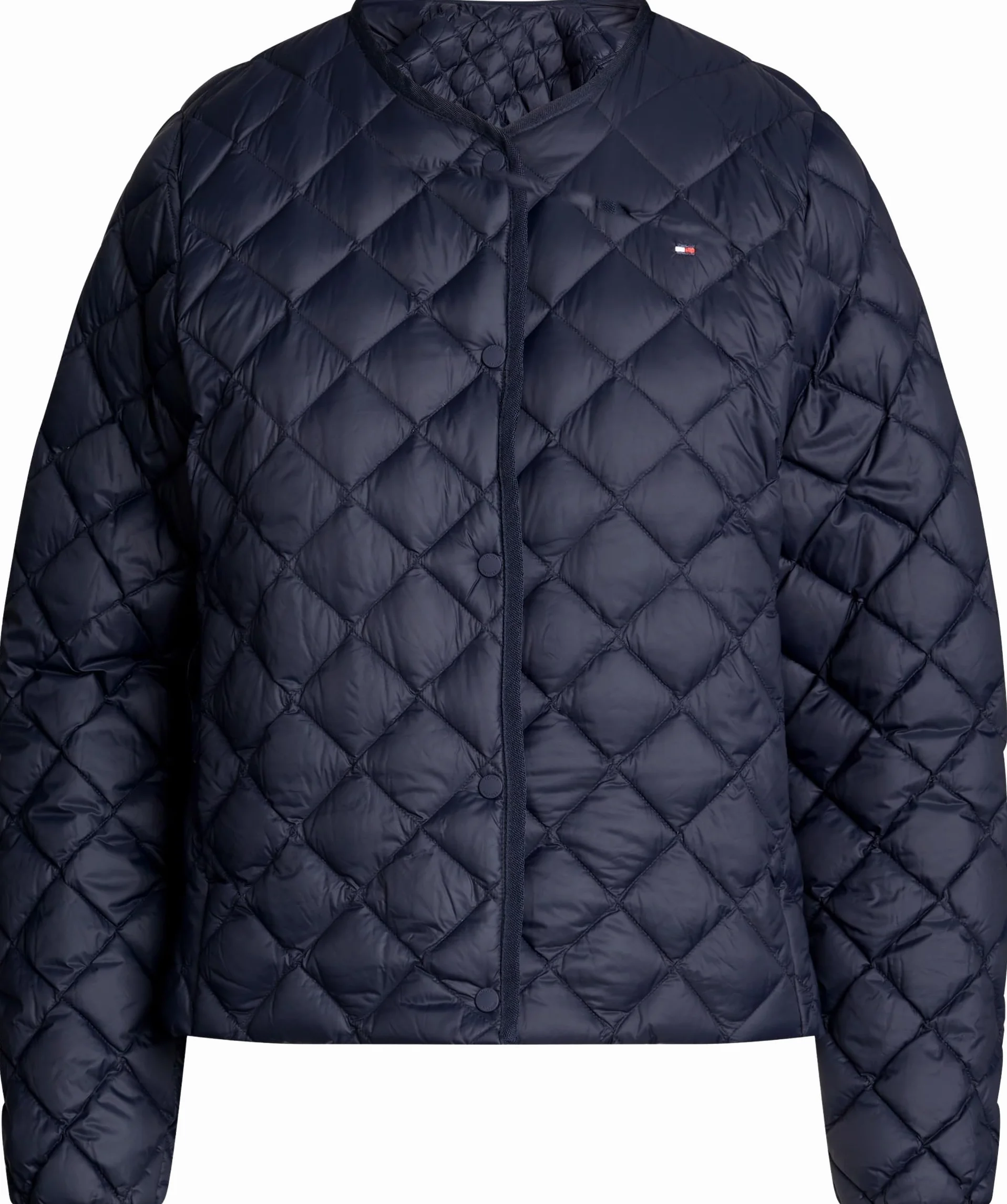 Tommy Hilfiger Kurtka puchowa Kobiety Lw Down Pikowana Bez Kołnierza Jkt Ww0ww43215