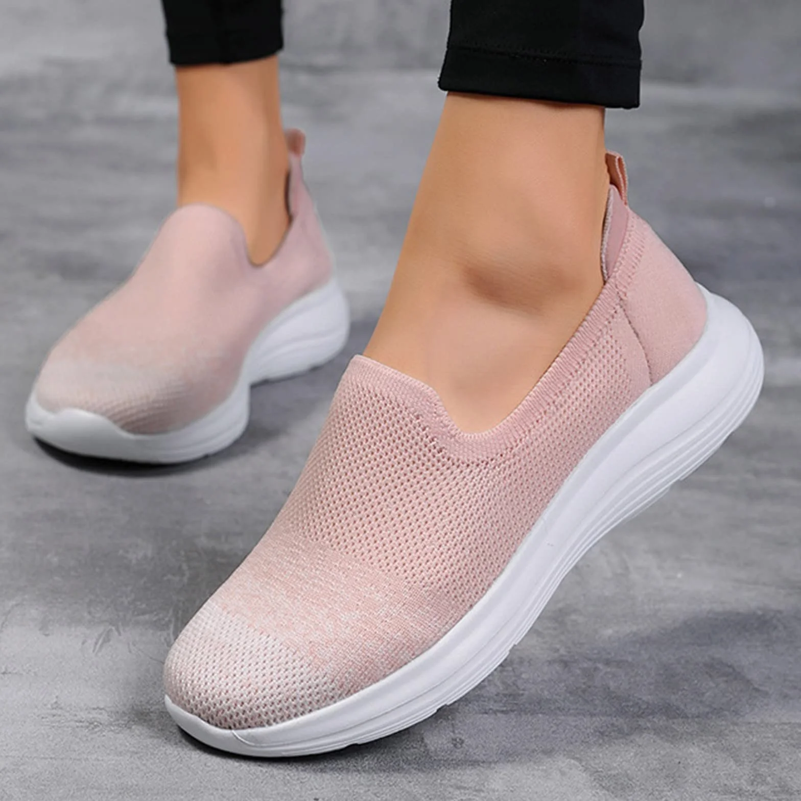 Sneakersy damskie do biegania, buty sportowe, oddychające, sznurowane buty dla kobiet, płaskie buty rekreacyjne, unisex, lekkie buty robocze, sportowe, damskie sneakersy, białe