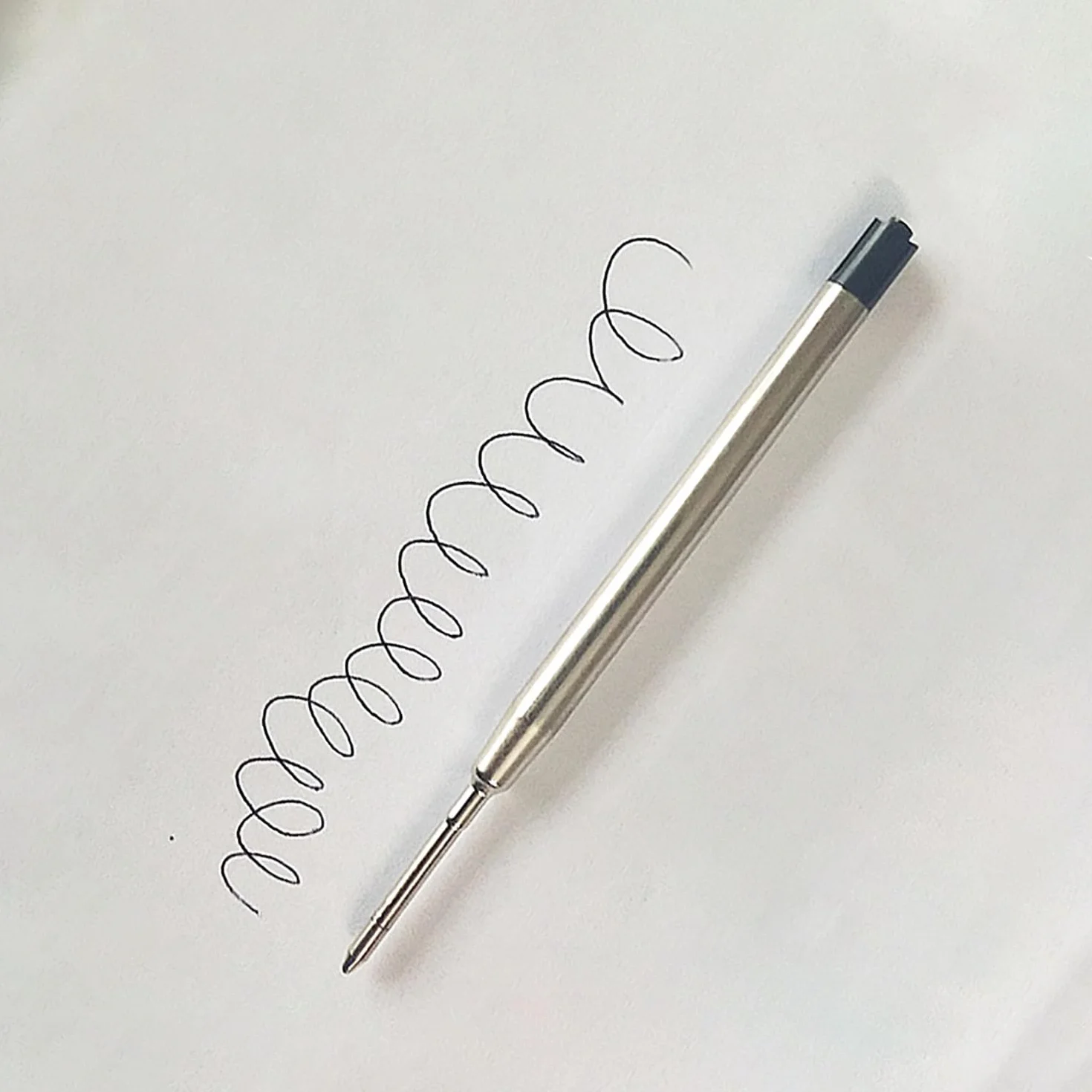 10 sztuk wkładów do długopisu, wkład do długopisu, wkład do długopisu, wymienne metalowe wkłady do formatu G2, szerokość kreski 1,0 mm M, kolor pisania (czarny)