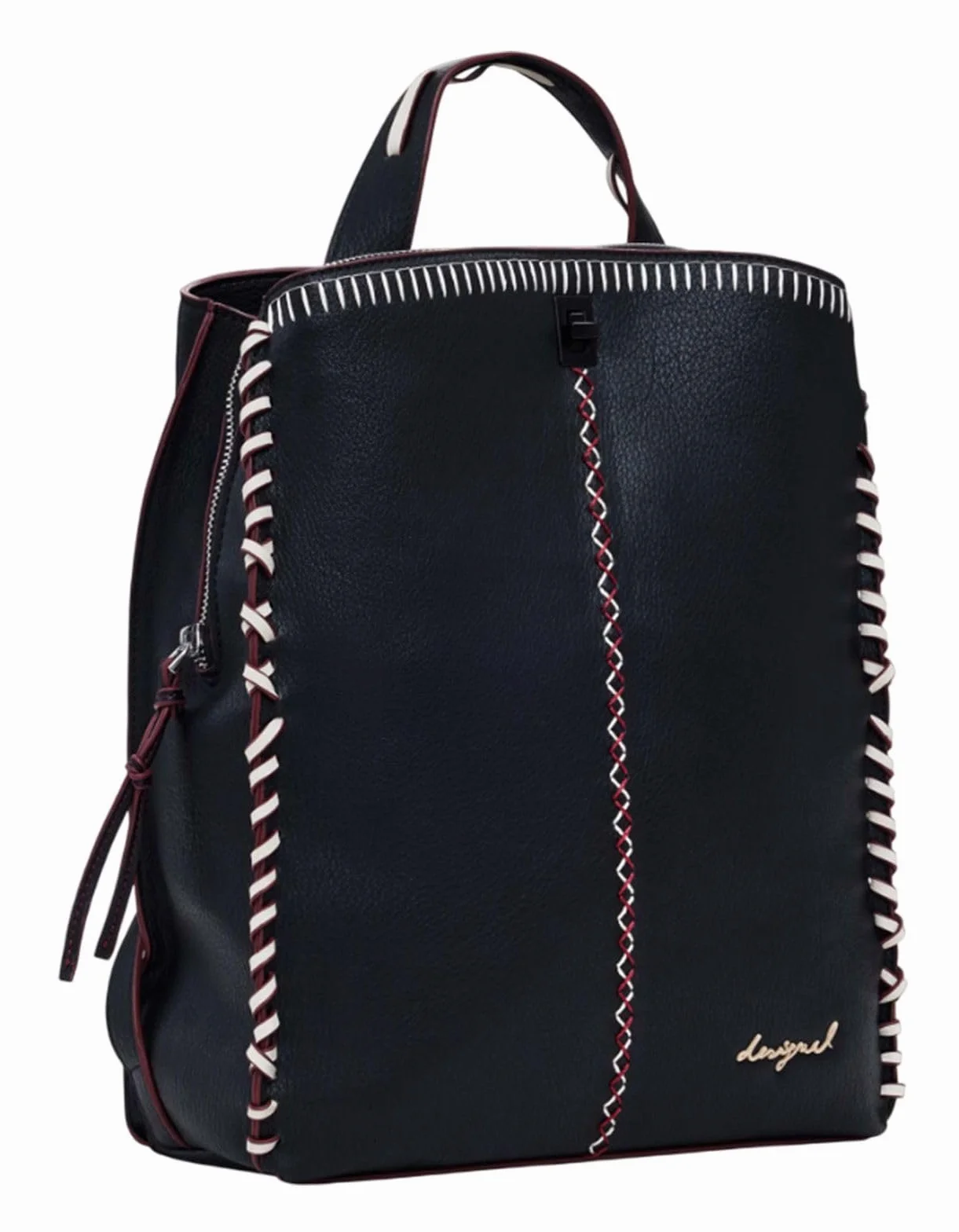 Desigual Back_Manhattan, Akcesoria PU Backpack Big Women, Medium, Czarny (Black), M