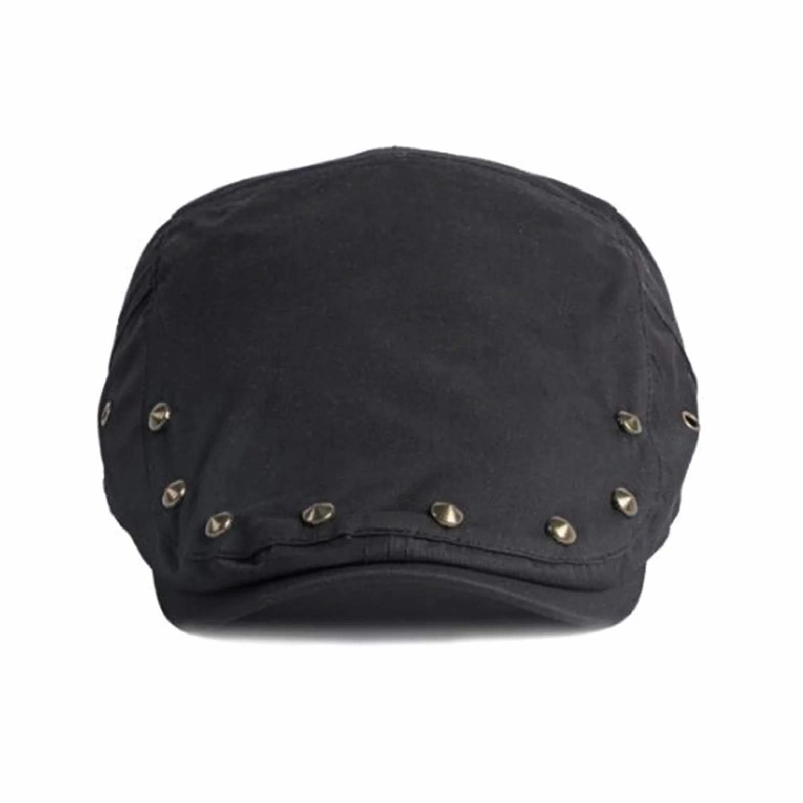 Męska czapka beret męska czapka z motywem kaczki z nitami dla kobiet, hip-hop beret dla kobiet, drobna sekcja, odwrócona odzież, codzienna czapka z przodu, wiosna i lato